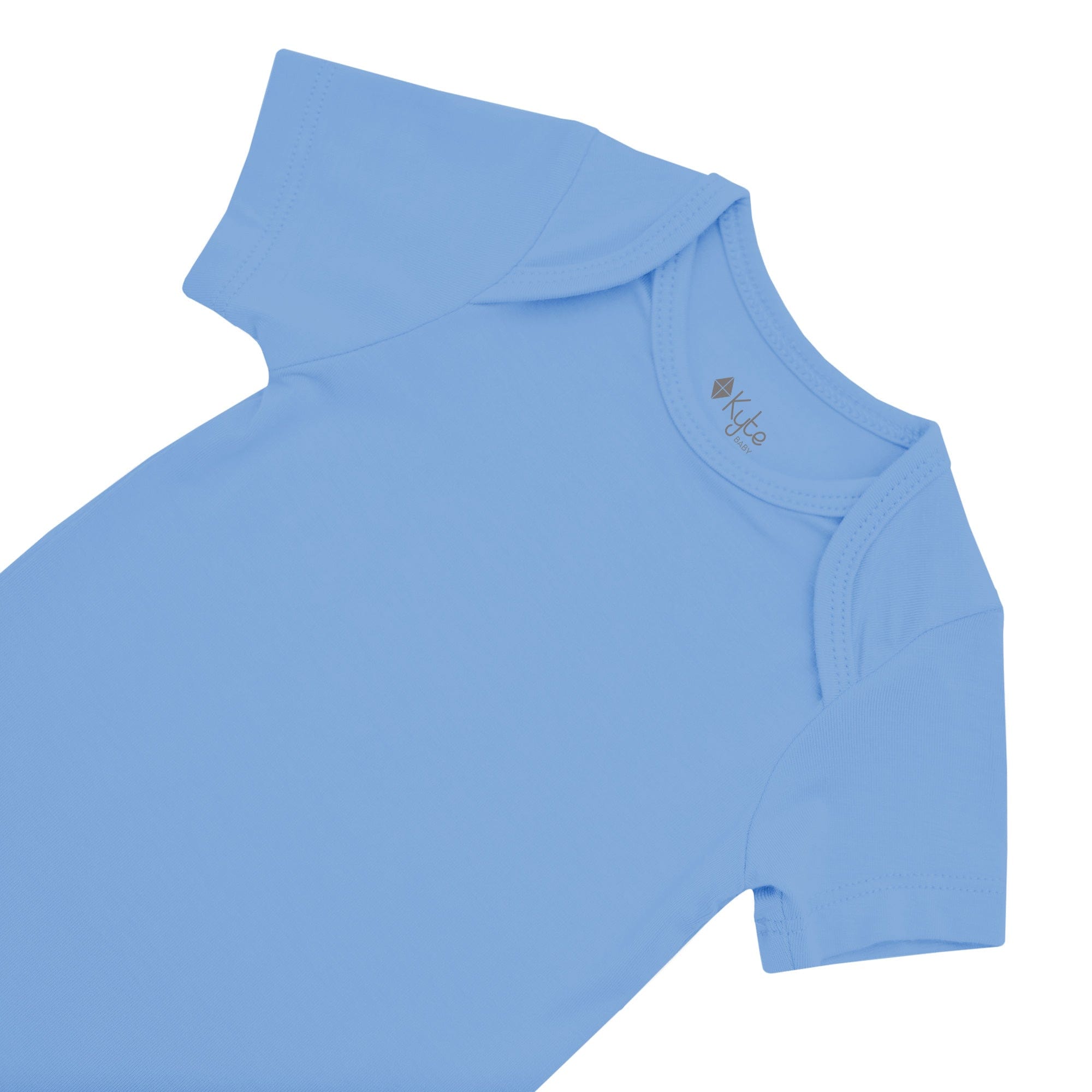 Kyte BABY Short Sleeve Bodysuits Bodysuit in Periwinkle