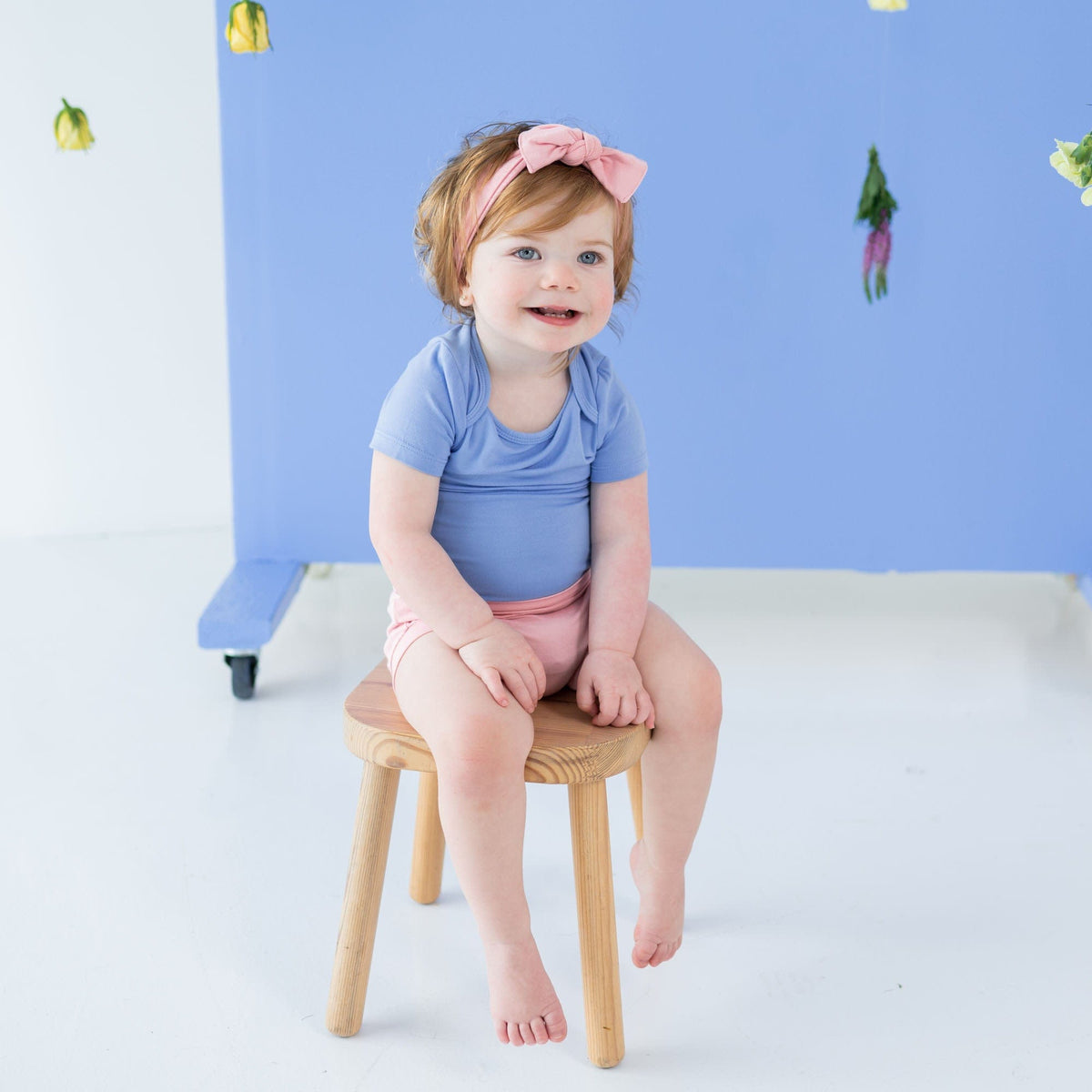 Kyte BABY Short Sleeve Bodysuits Bodysuit in Periwinkle