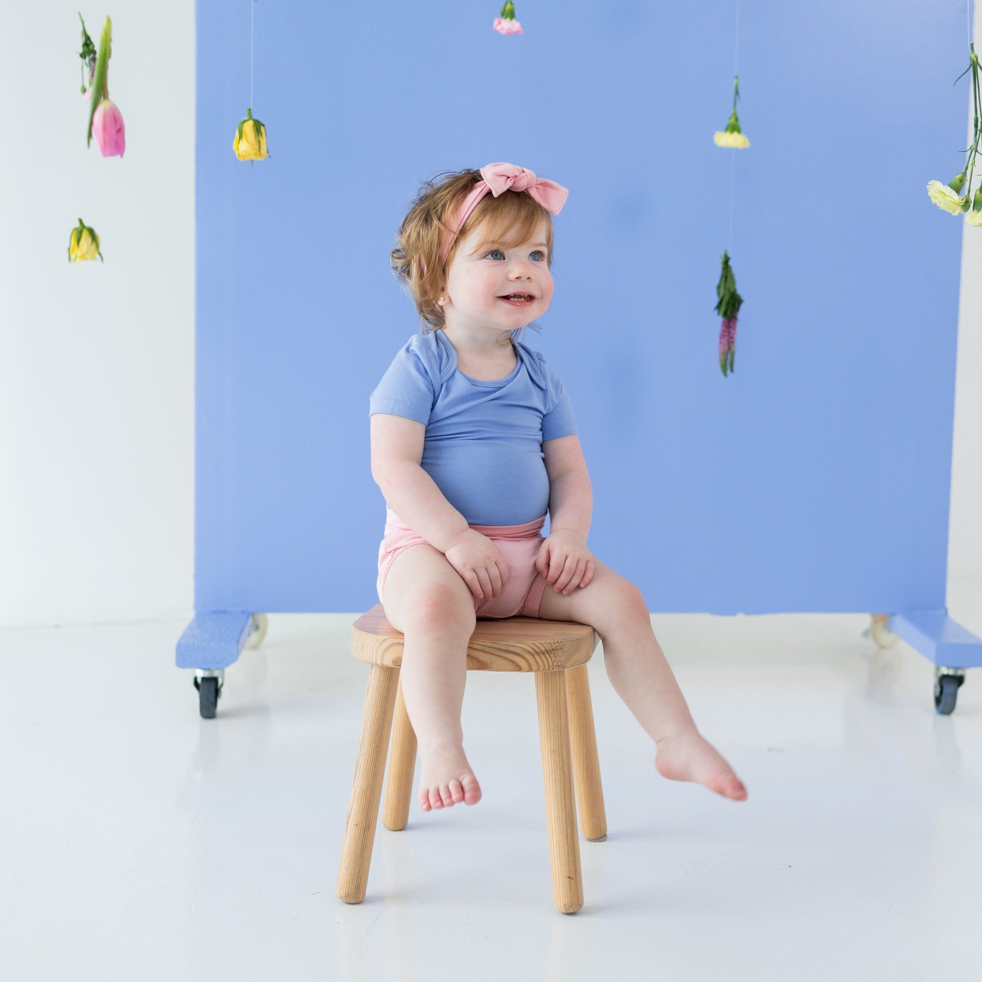 Kyte BABY Short Sleeve Bodysuits Bodysuit in Periwinkle