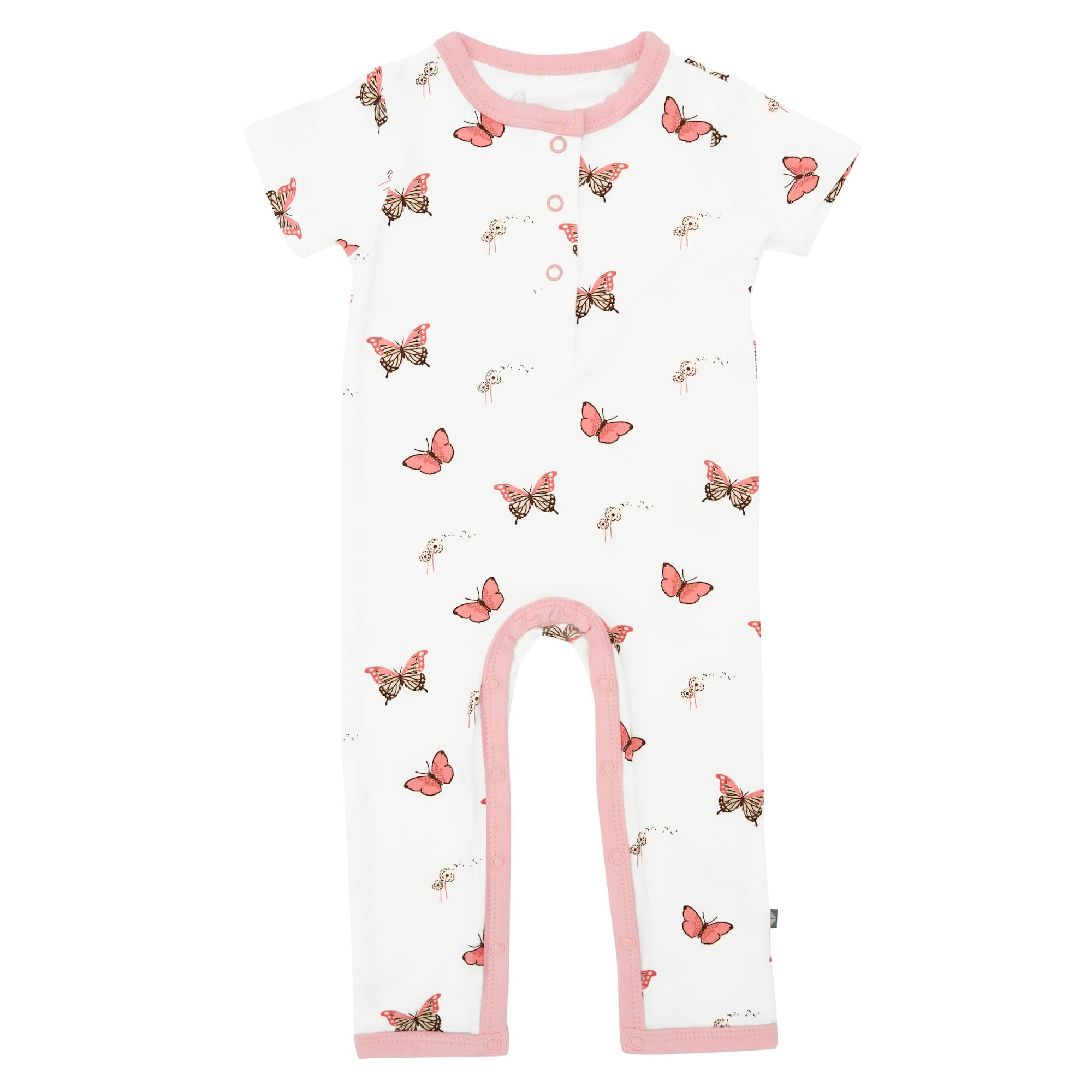 Kyte Baby Short Sleeve Romper in Butterfly
