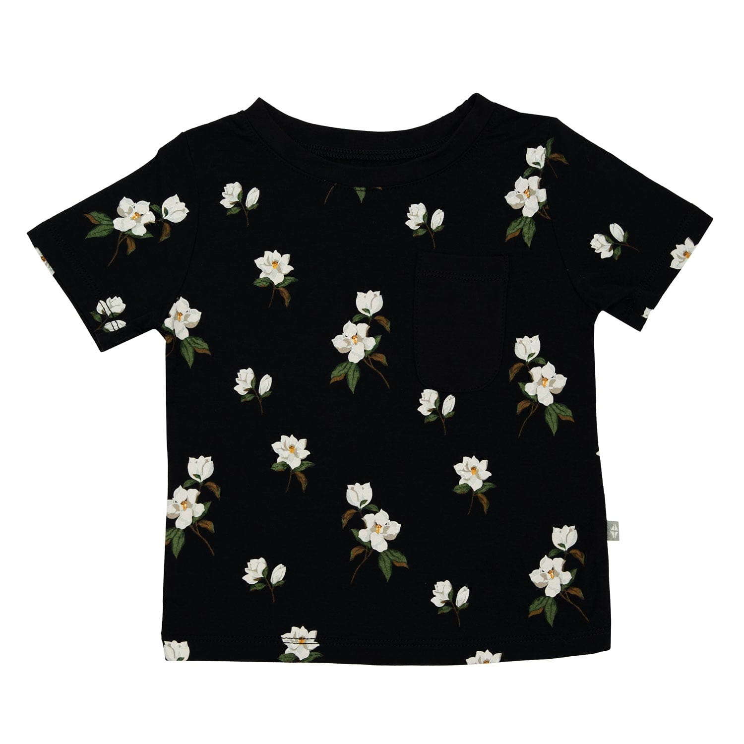 Kyte Baby Toddler Crew Neck Tee in Small Midnight Magnolia