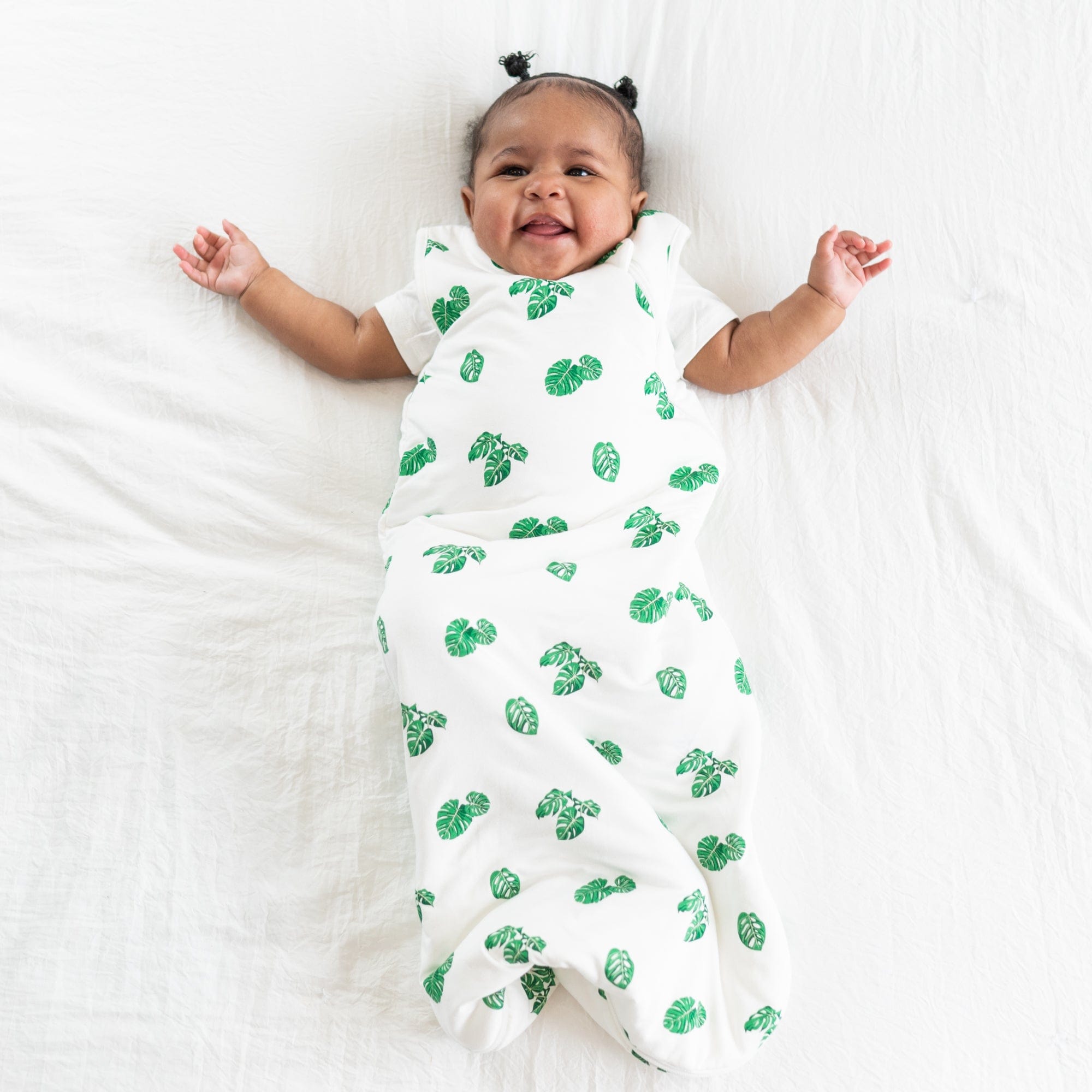 Kyte BABY Sleep Bag 1.0 Tog Printed Sleep Bag in Monstera 1.0