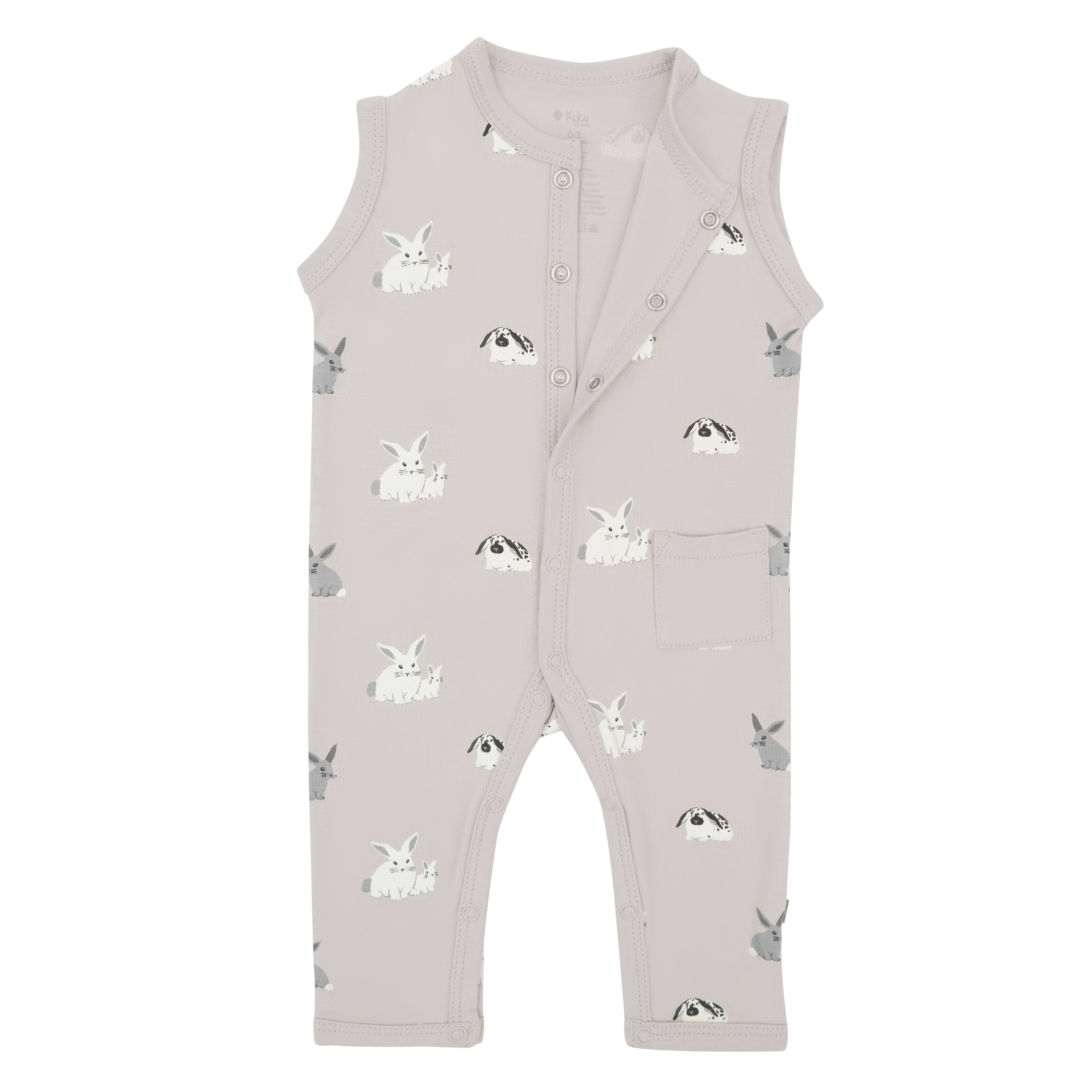 Kyte BABY Sleeveless Snap Romper Sleeveless Romper in Bunny