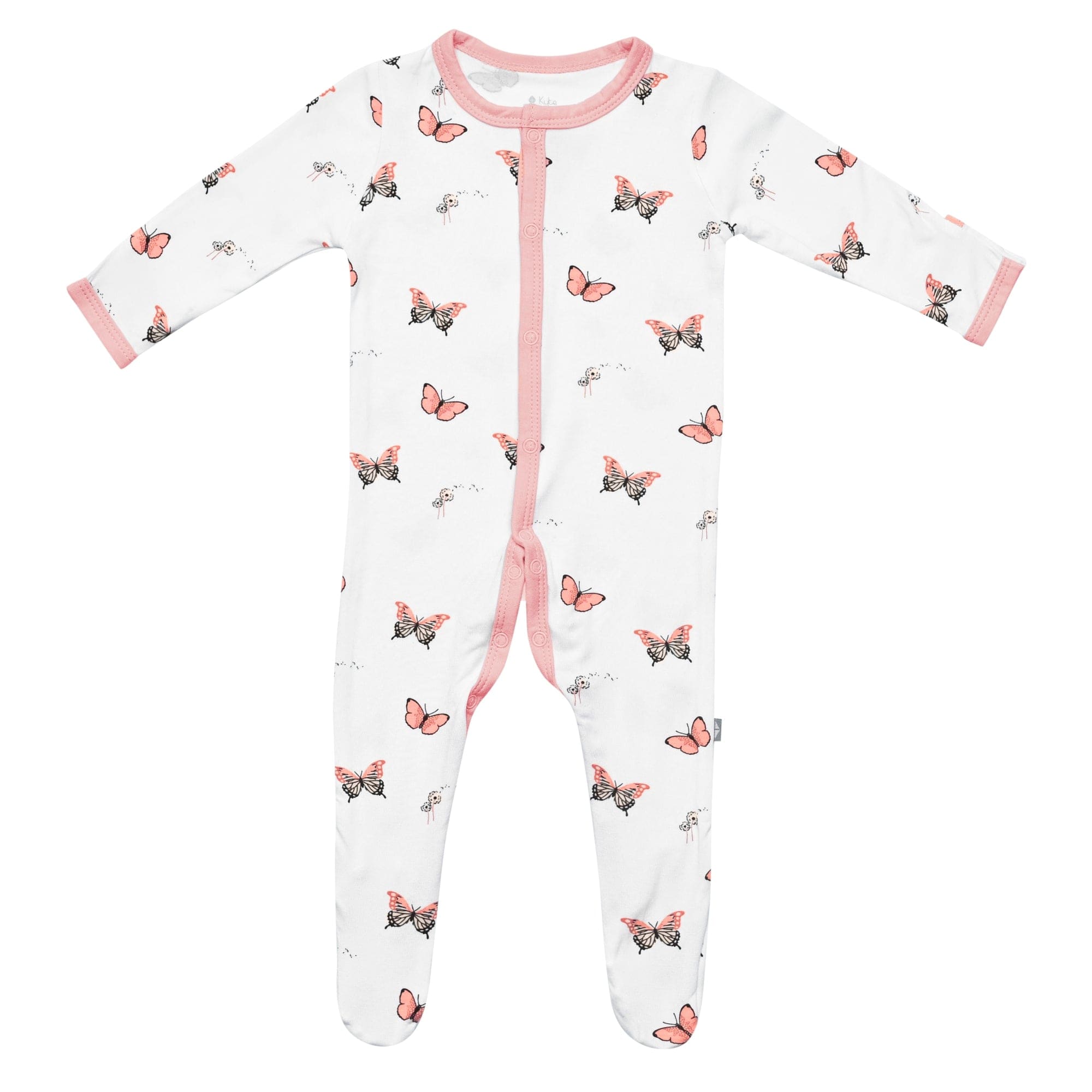 Kyte Baby snap footie in Butterfly