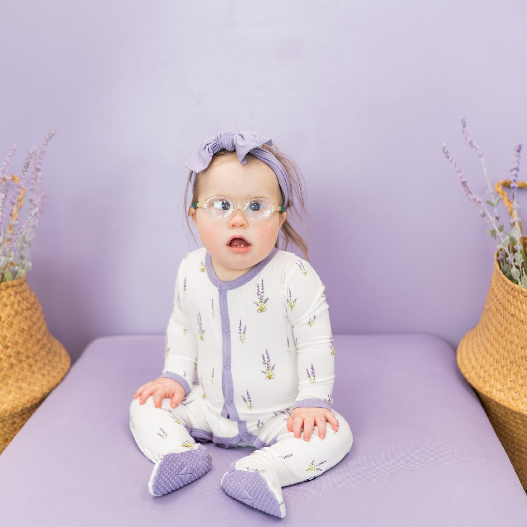 Kyte Baby Snap Footies Footie in Lavender