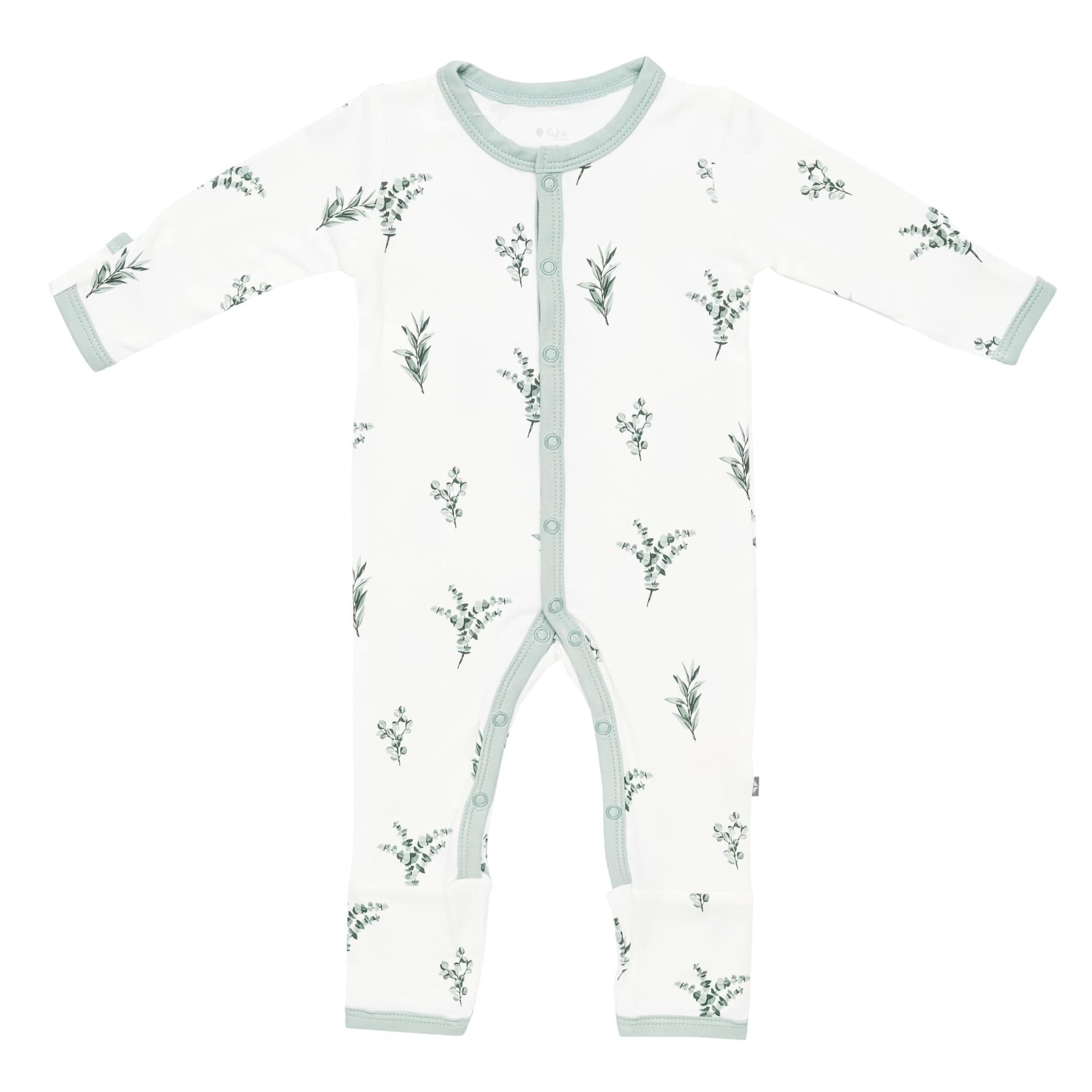 Kyte Baby Snap Romper in Eucalyptus