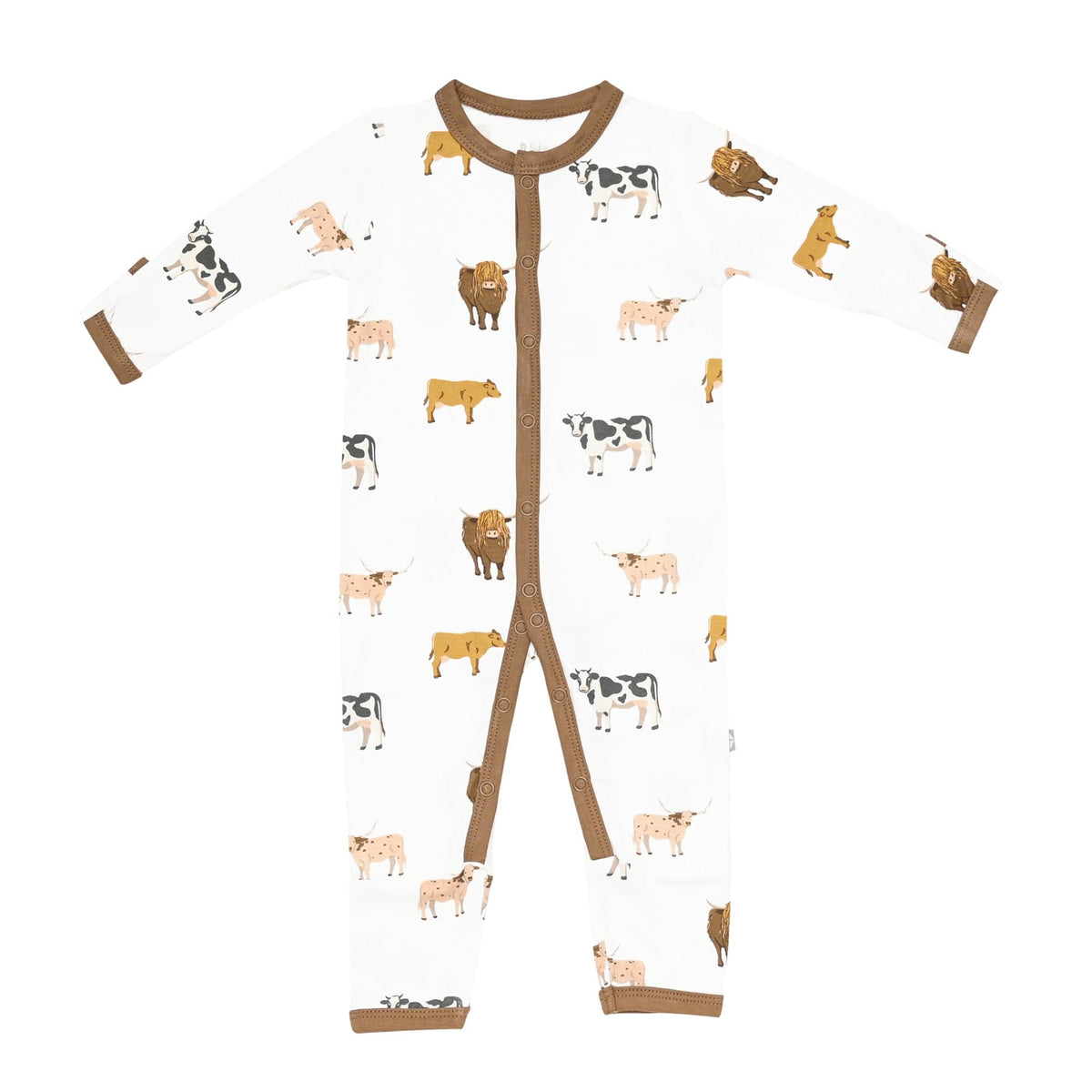Kyte Baby Snap Romper in Moo