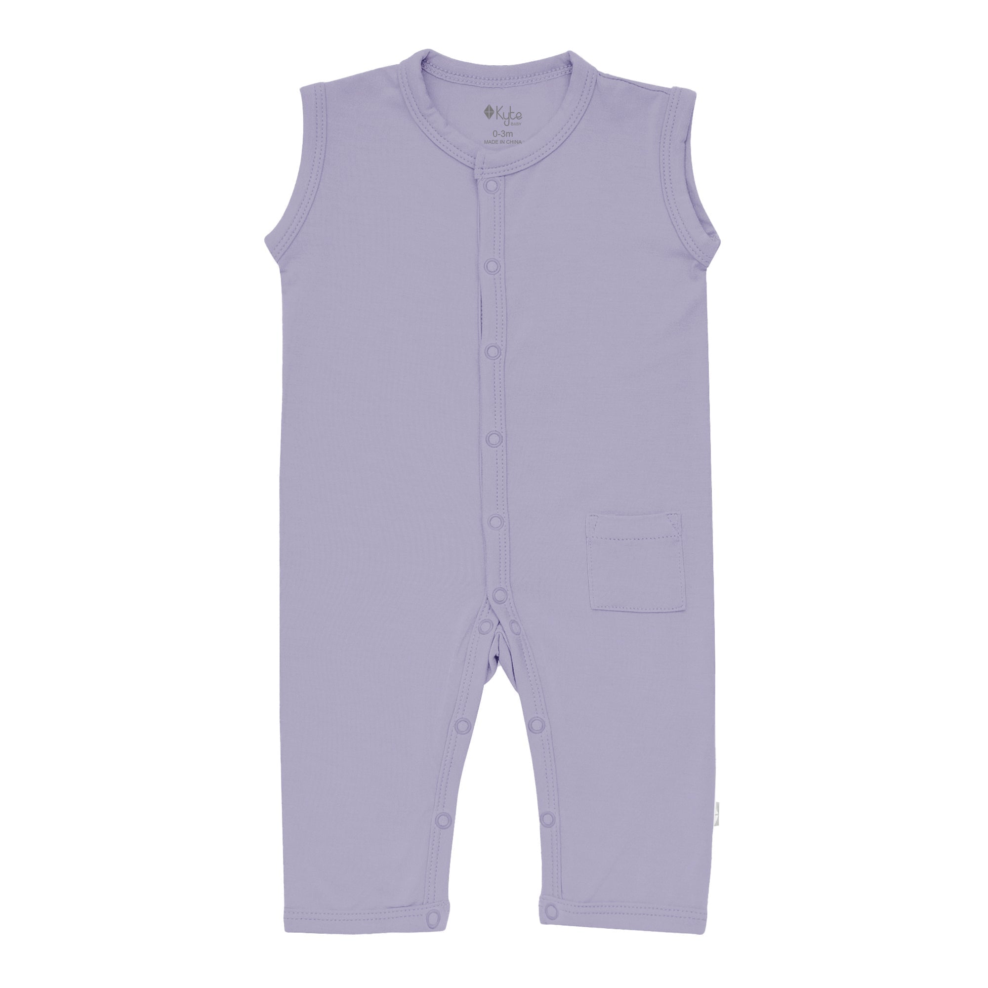 Sleeveless Romper in Taro