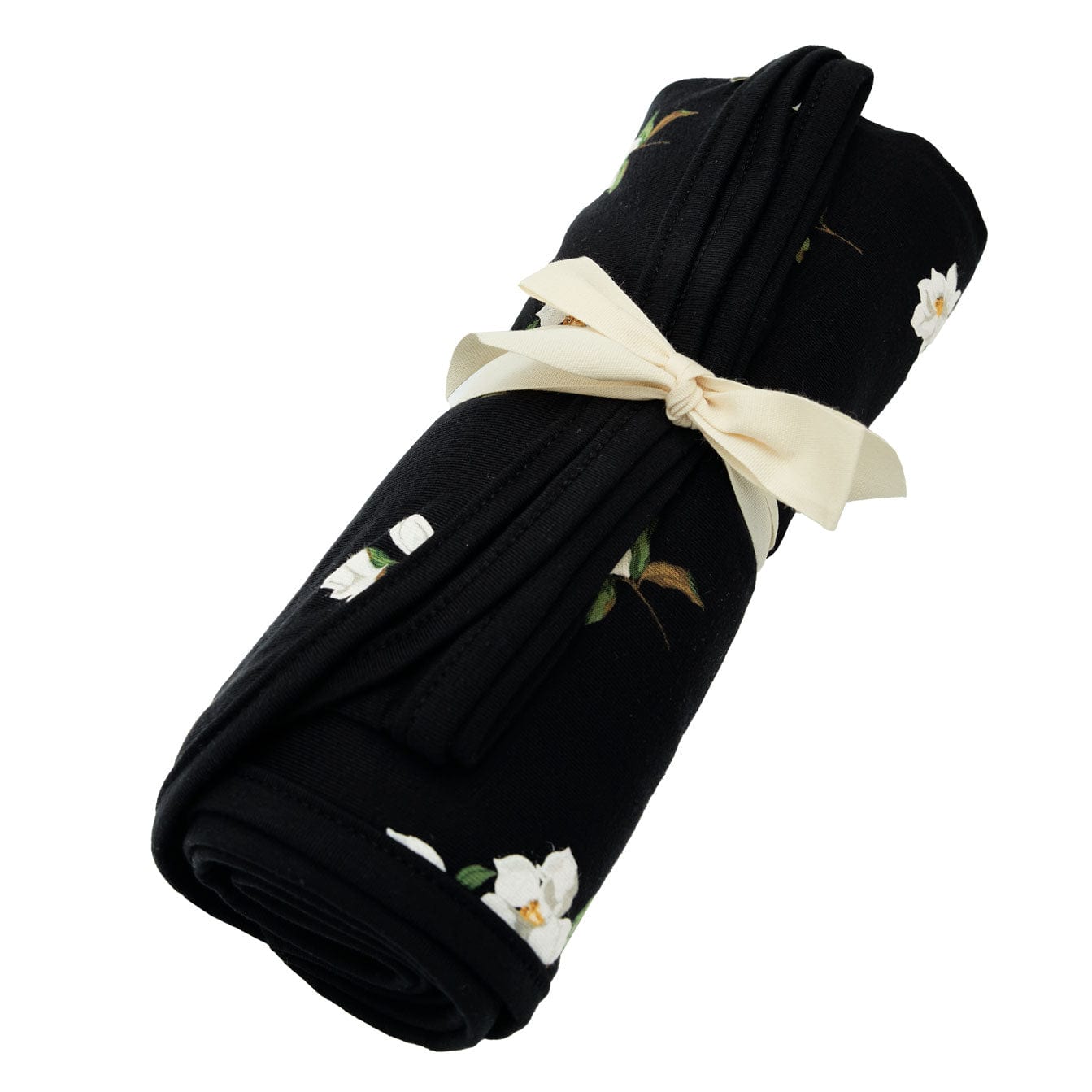 Kyte Baby bamboo Swaddling Blanket in Small Magnolia on Midnight