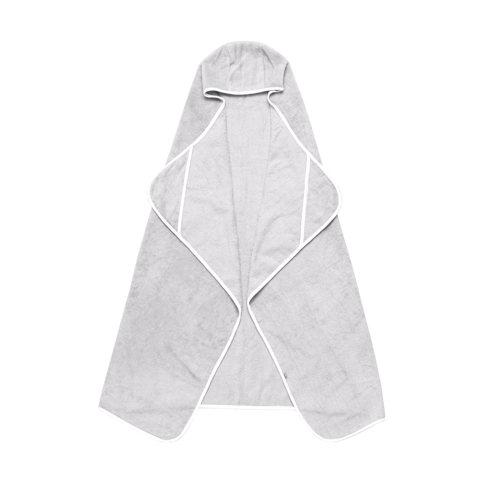 Kyte Baby Toddler Hooded Bath Towel in Storm with Cloud Trim