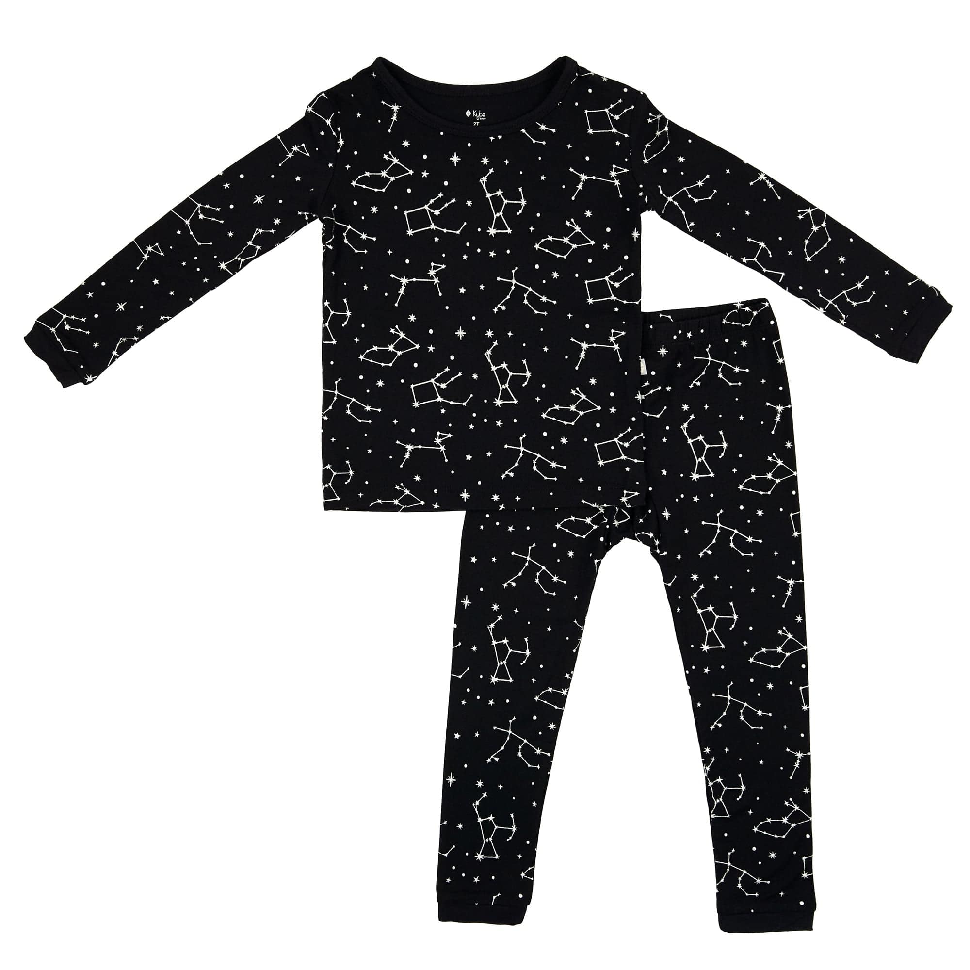 Kyte BABY Toddler Long Sleeve Pajamas Toddler Pajama Set in Midnight Constellations