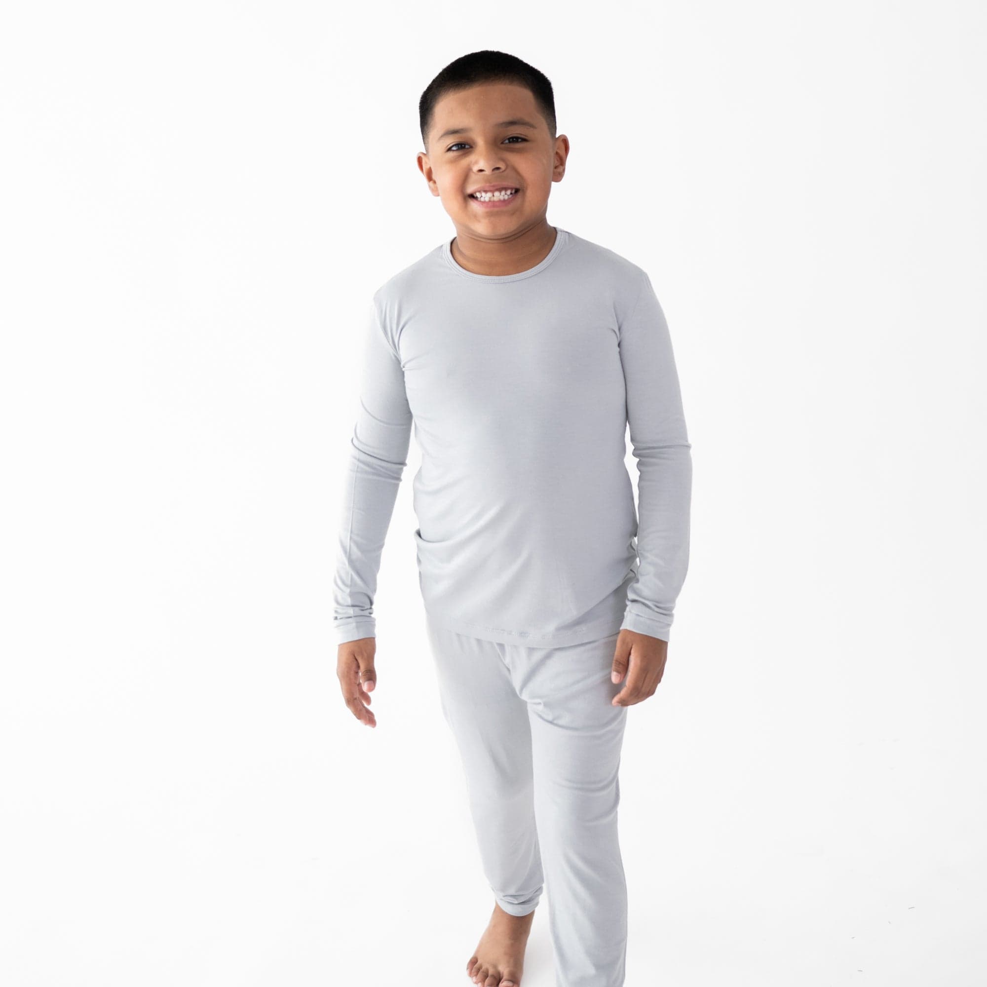Child wearing Long Sleeve Pajamas in Storm