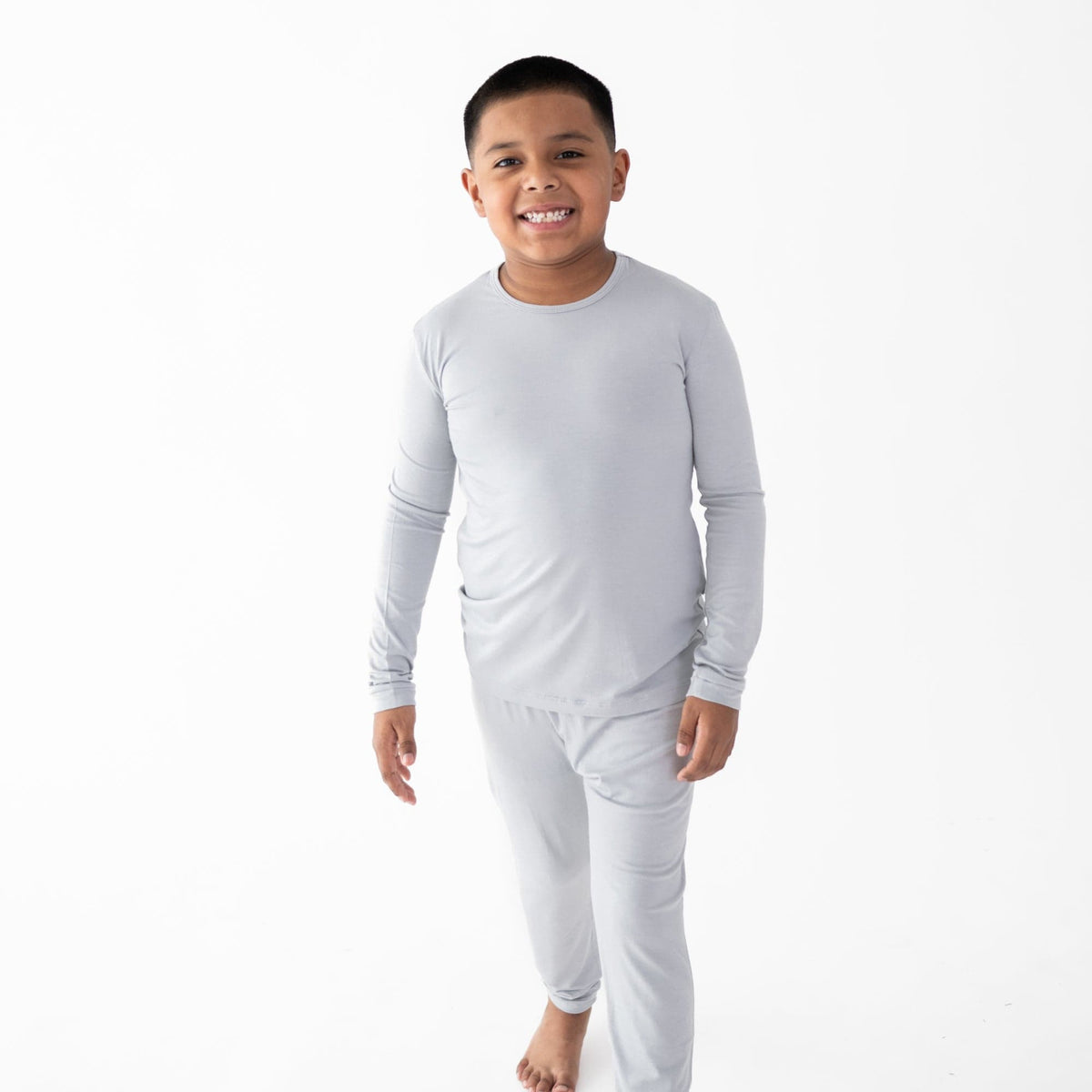 Child wearing Long Sleeve Pajamas in Storm