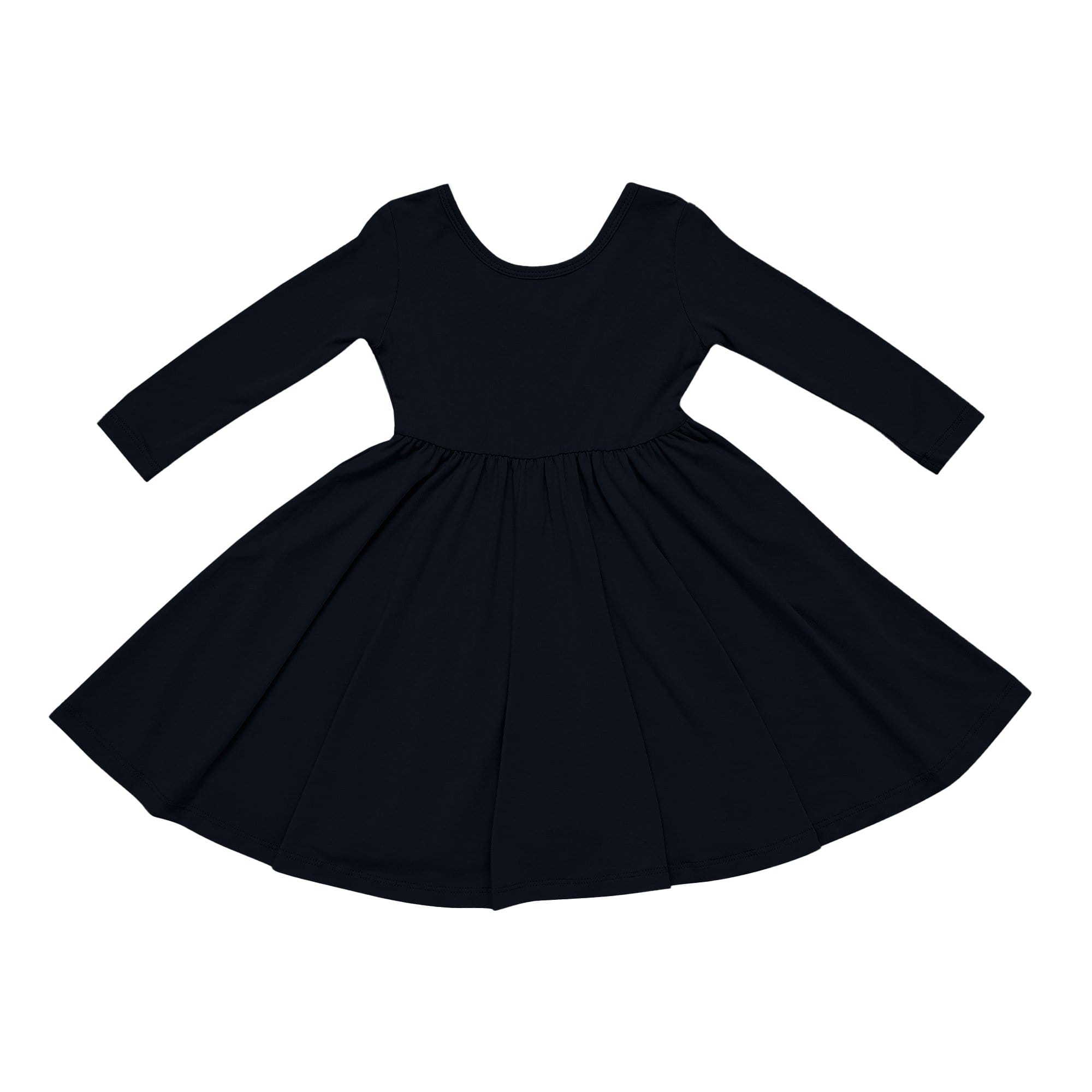 Kyte Baby Long Sleeve Twirl Dress in Midnight