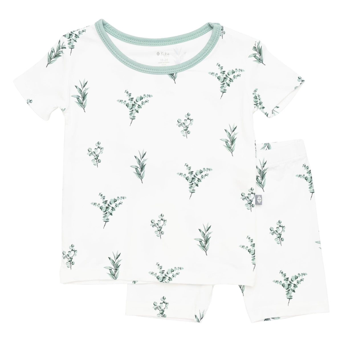 Kyte Baby Short Sleeve Pajamas in Eucalyptus