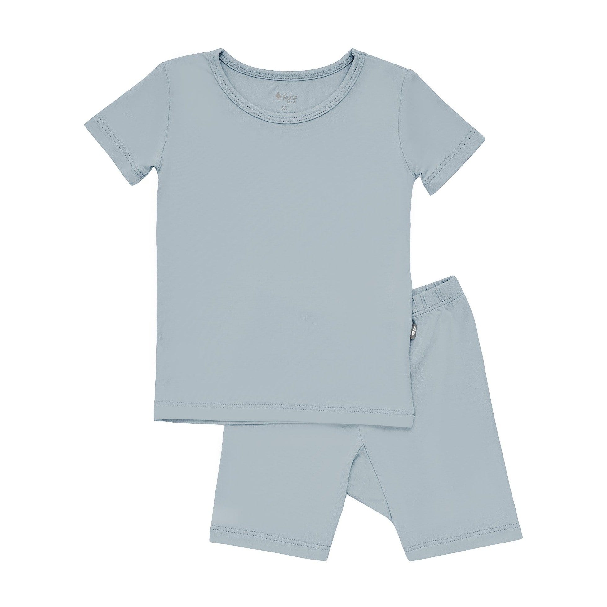 Short Sleeve Toddler Pajamas in Fog