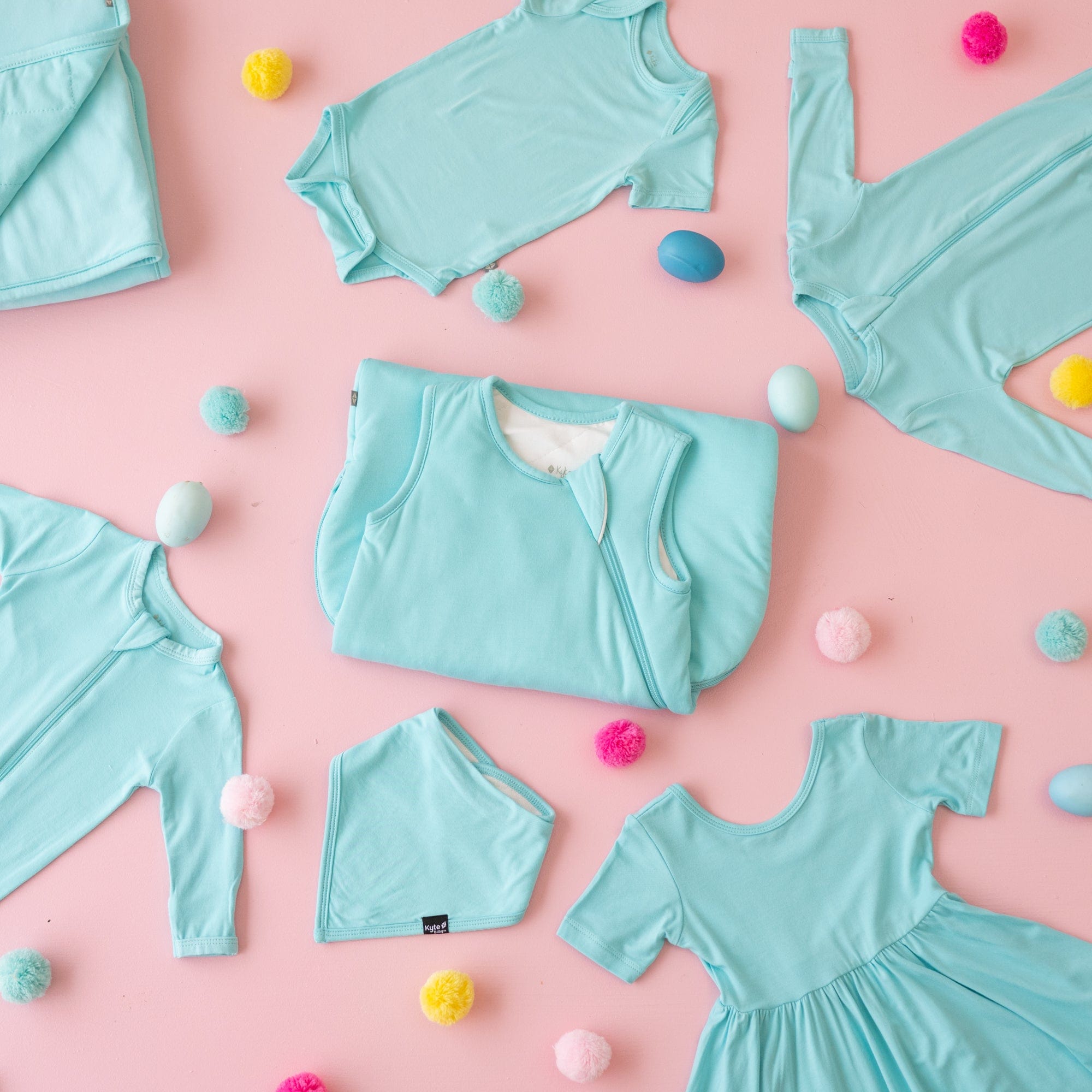 Kyte BABY Toddler Short Sleeve Twirl Dress Twirl Dress in Robin