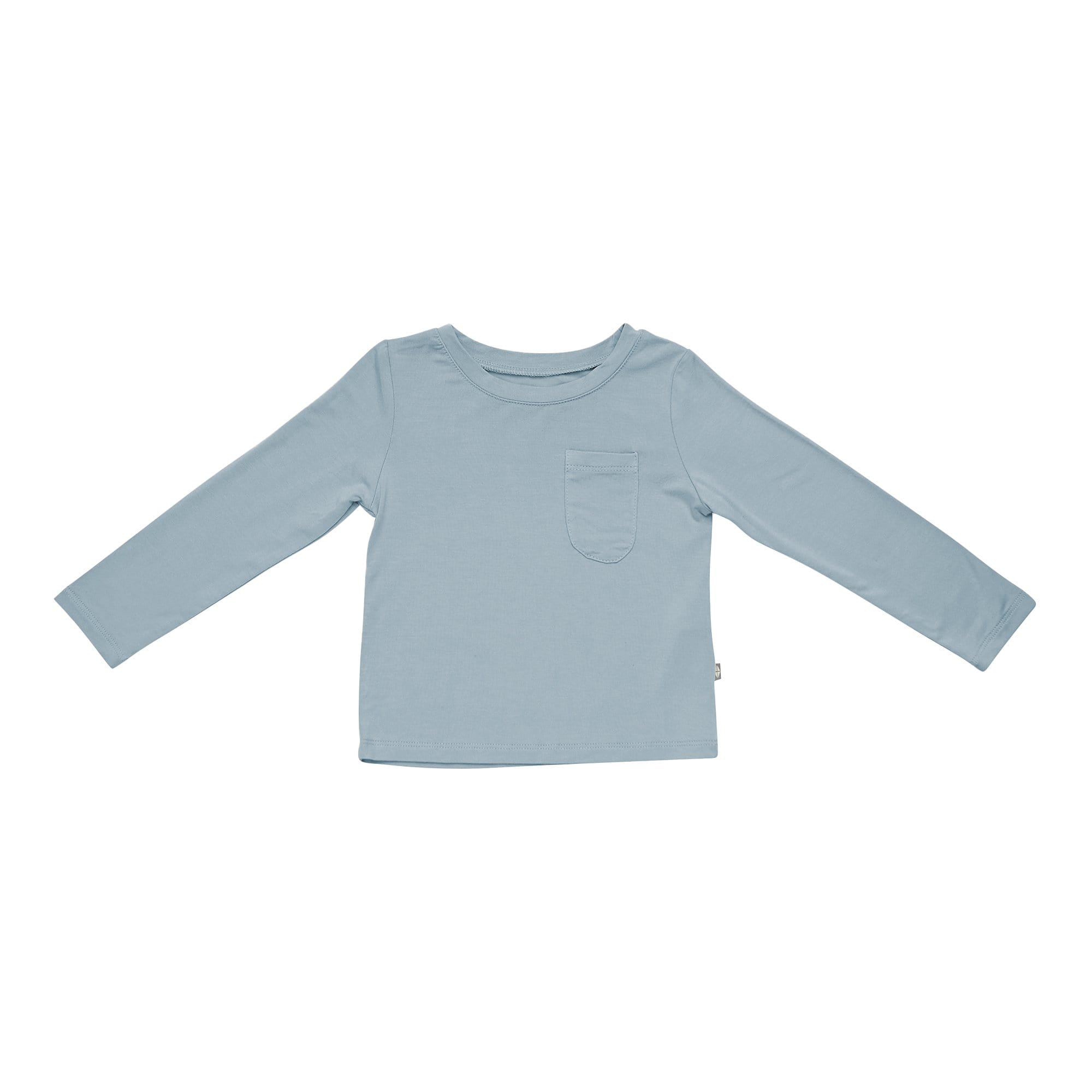 Kyte Baby Long Sleeve Toddler Crew Neck Tee in Fog