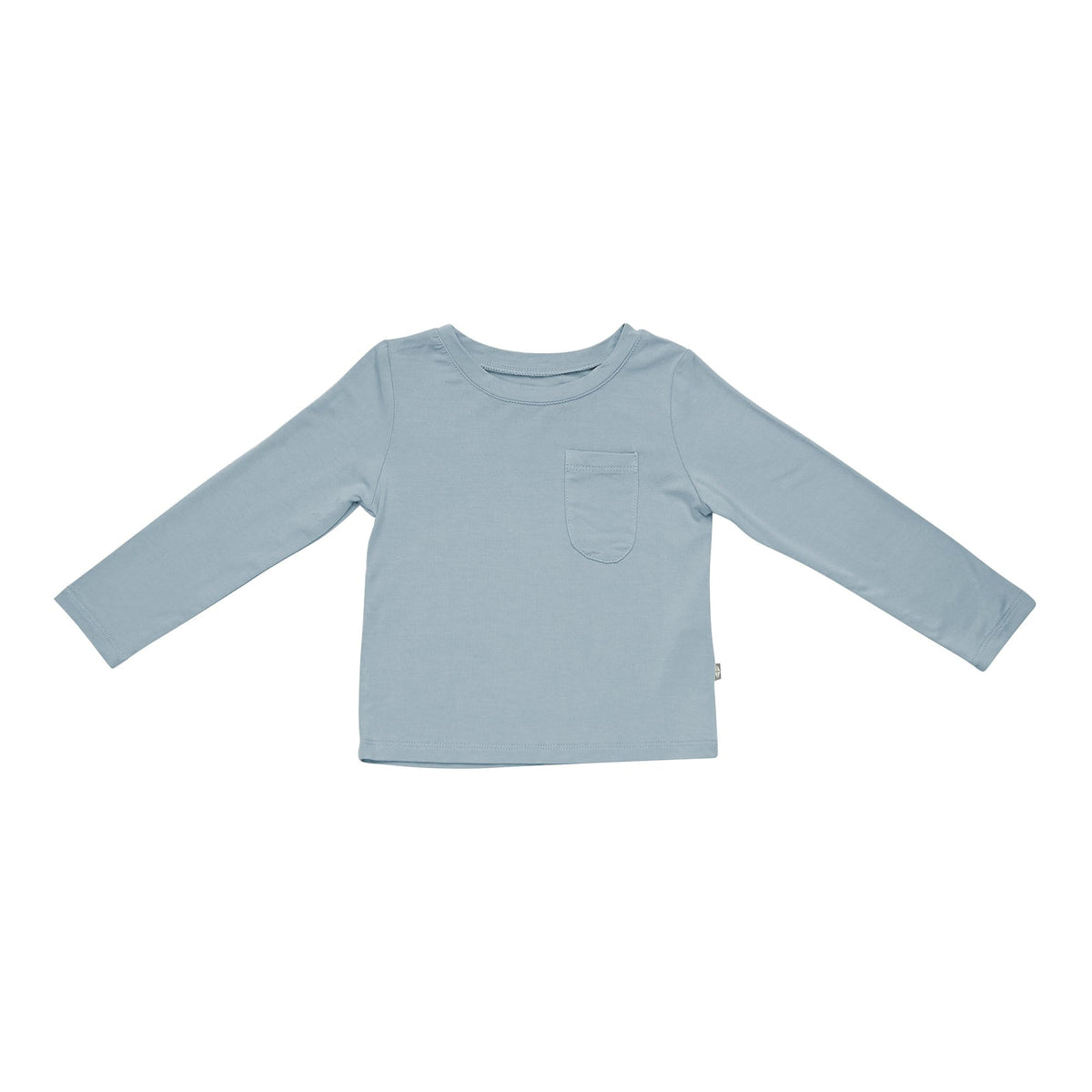 Kyte Baby Long Sleeve Toddler Crew Neck Tee in Fog
