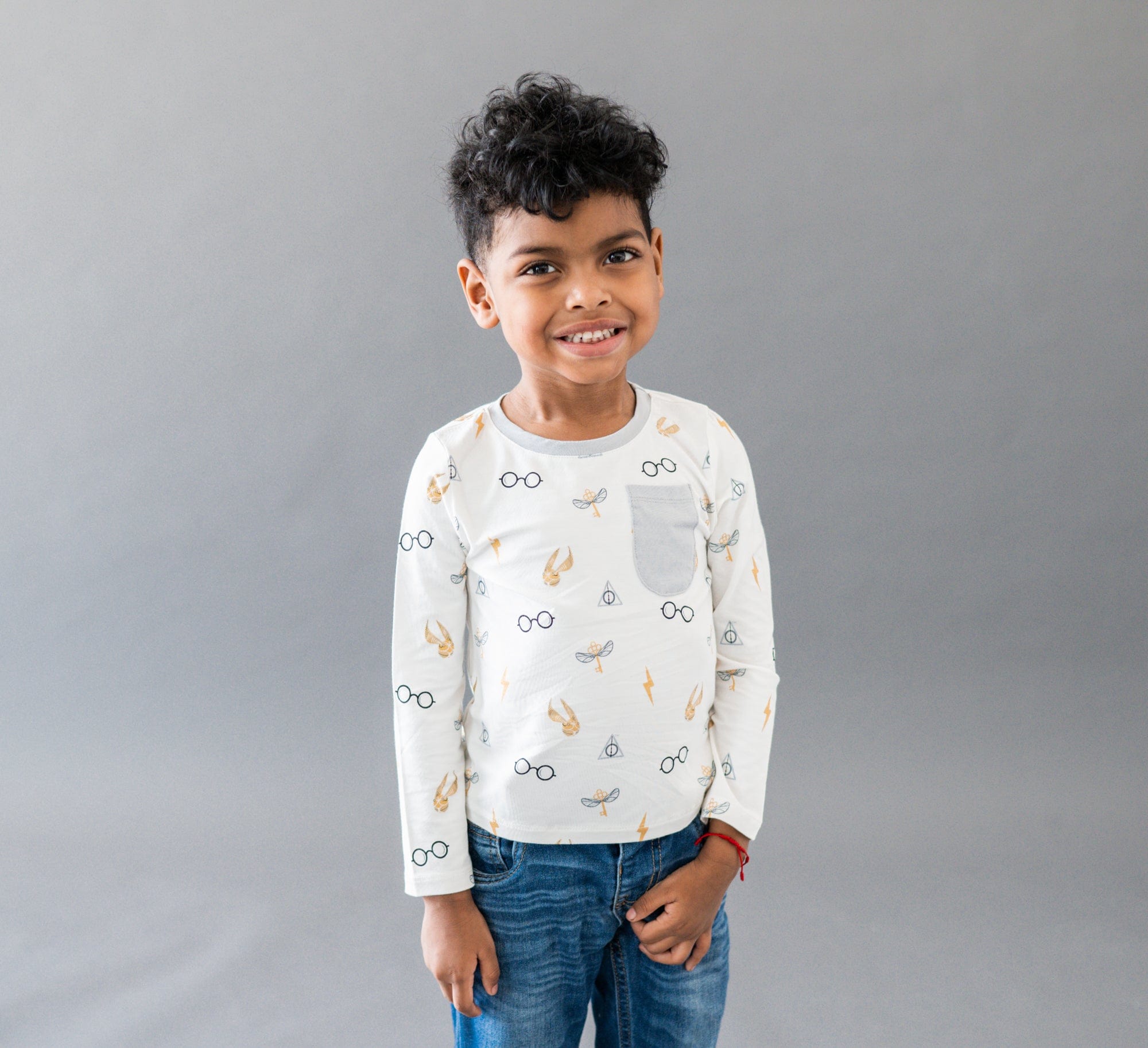 Long Sleeve Toddler Unisex Tee in Harry Potter™ Icon