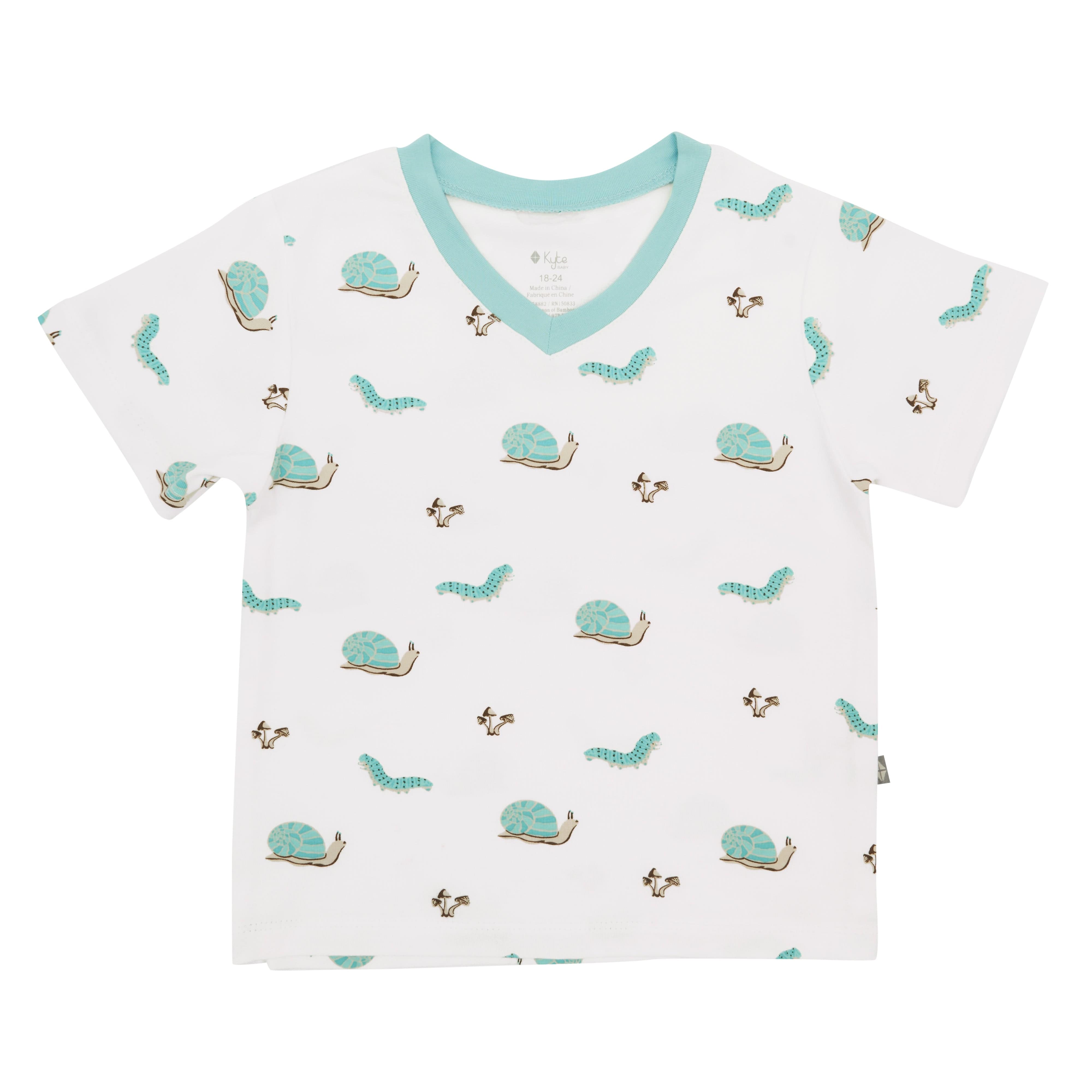 Kyte BABY V-Neck Toddler Unisex Tee Toddler V-Neck Tee in Crawl
