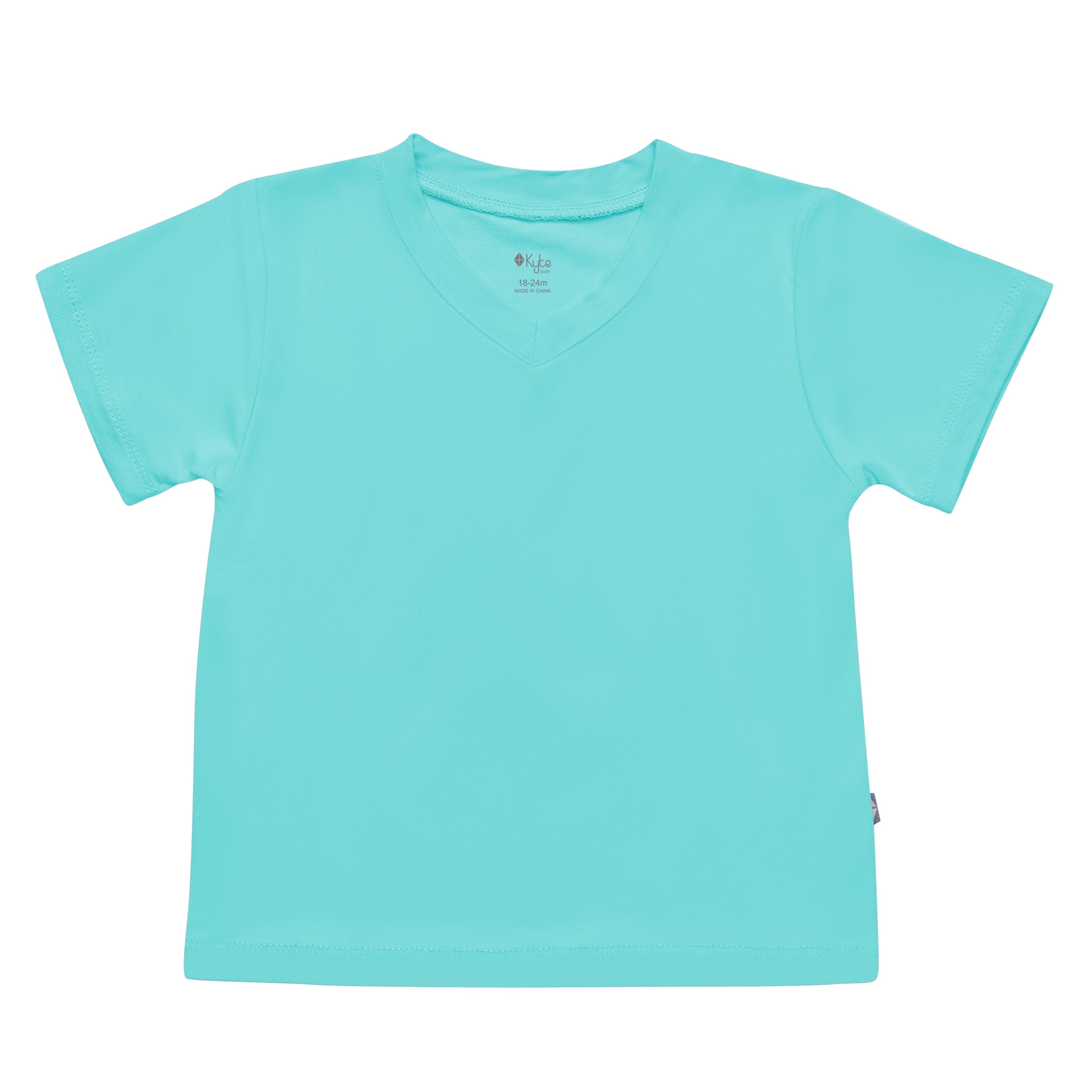 Kyte BABY V-Neck Toddler Unisex Tee Toddler V-Neck Tee in Robin