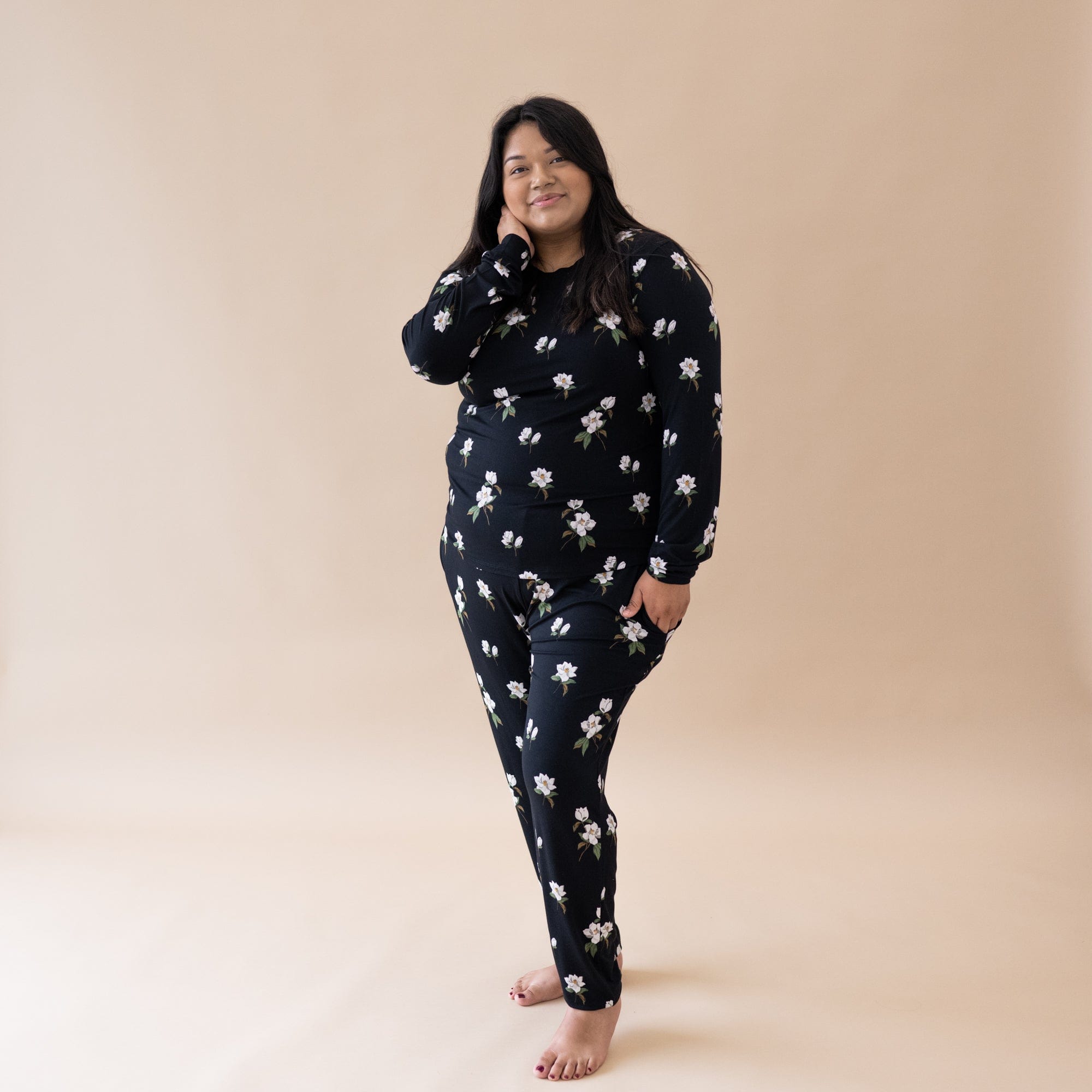 Wild About Christmas Women's Long Sleeve Tee and Leggings Pajama Separates  - Little Blue House US