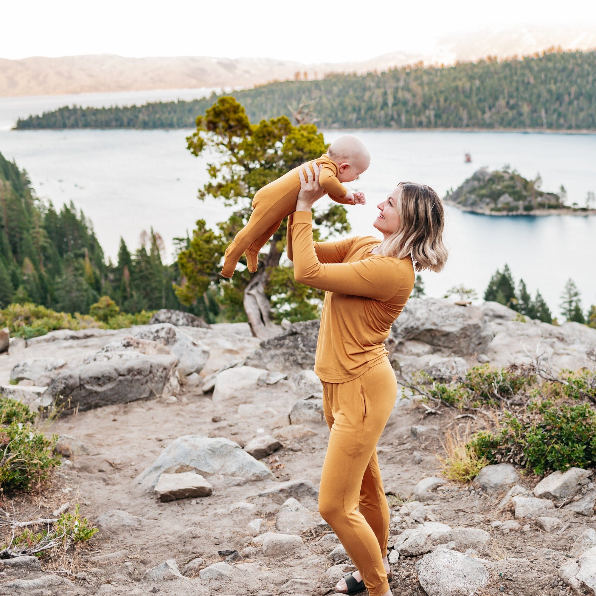 Kyte BABY Women's Jogger Pajama Set Women's Jogger Pajama Set in Marigold