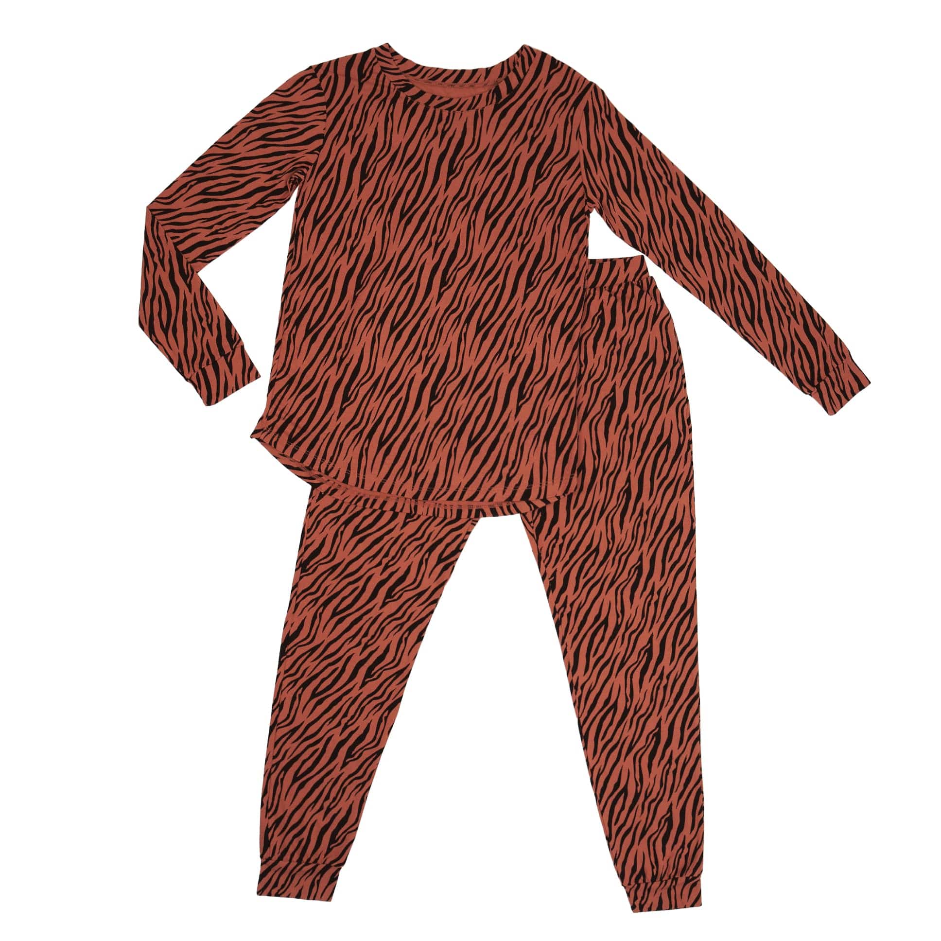 Kyte BABY Women's Jogger Pajama Set Women's Jogger Pajama Set in Rust Tiger
