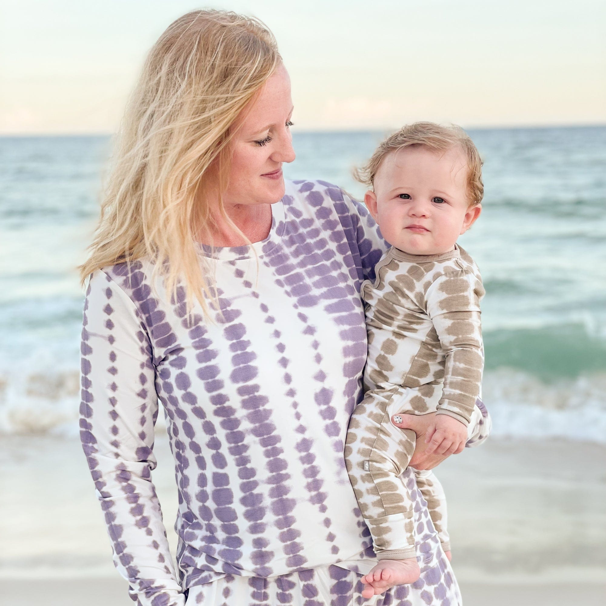 Kyte BABY Women's Jogger Pajama Set Women's Jogger Pajama Set in Taro Rip Tide