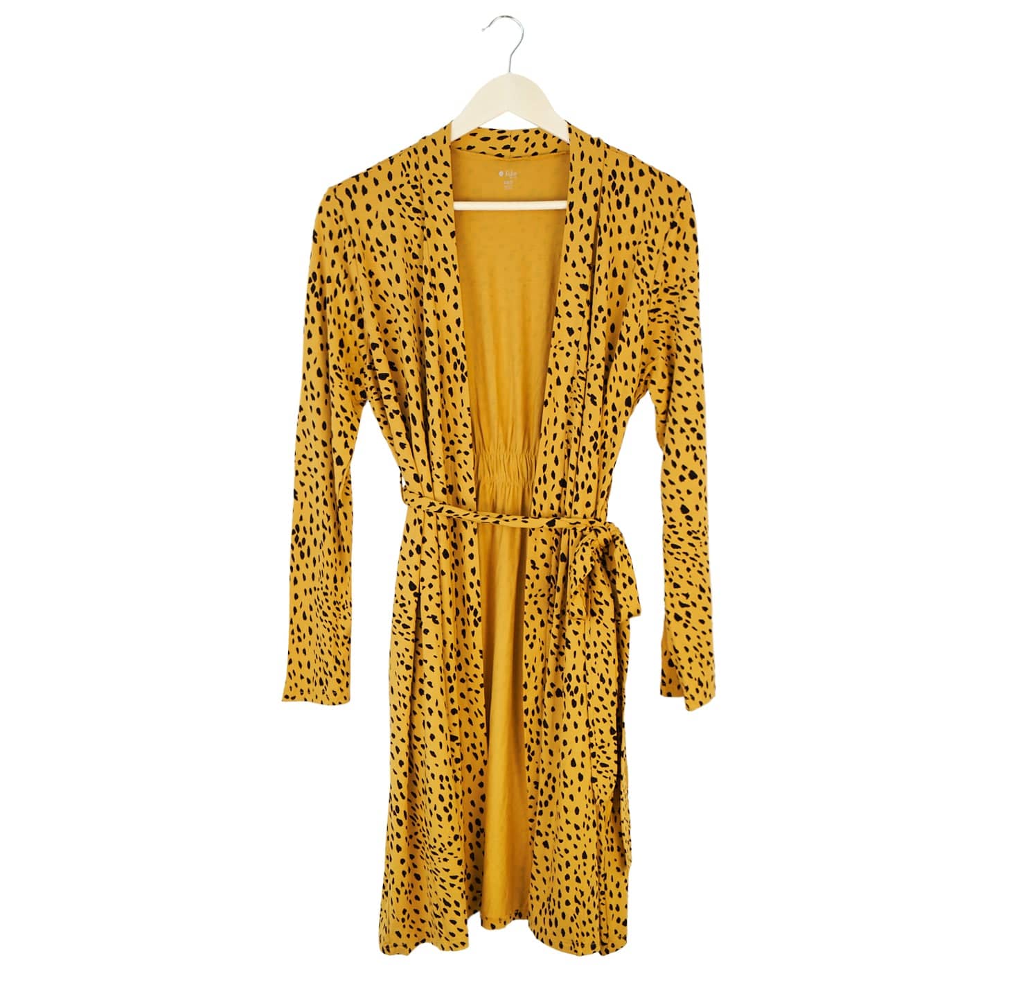 Kyte BABY Women's Lounge Robe Women’s Lounge Robe in Marigold Cheetah
