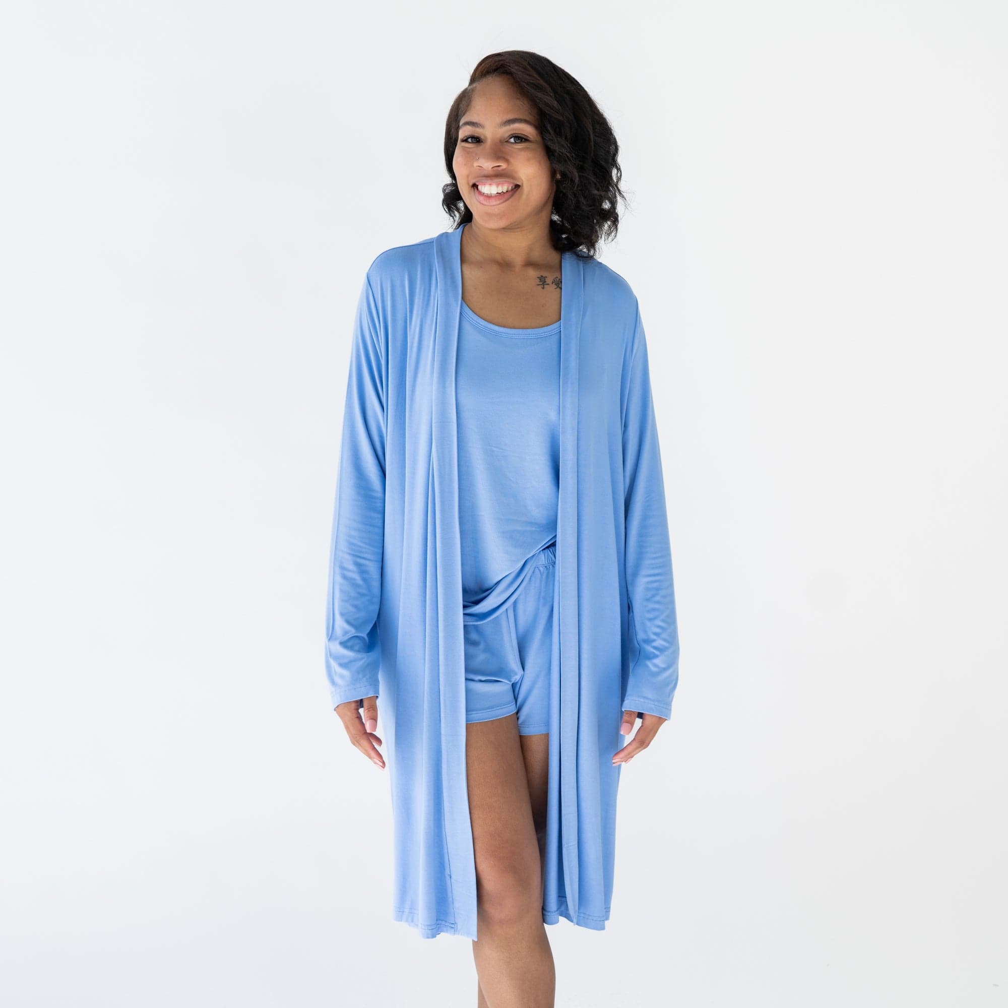 Kyte BABY Women's Lounge Robe Women’s Lounge Robe in Periwinkle