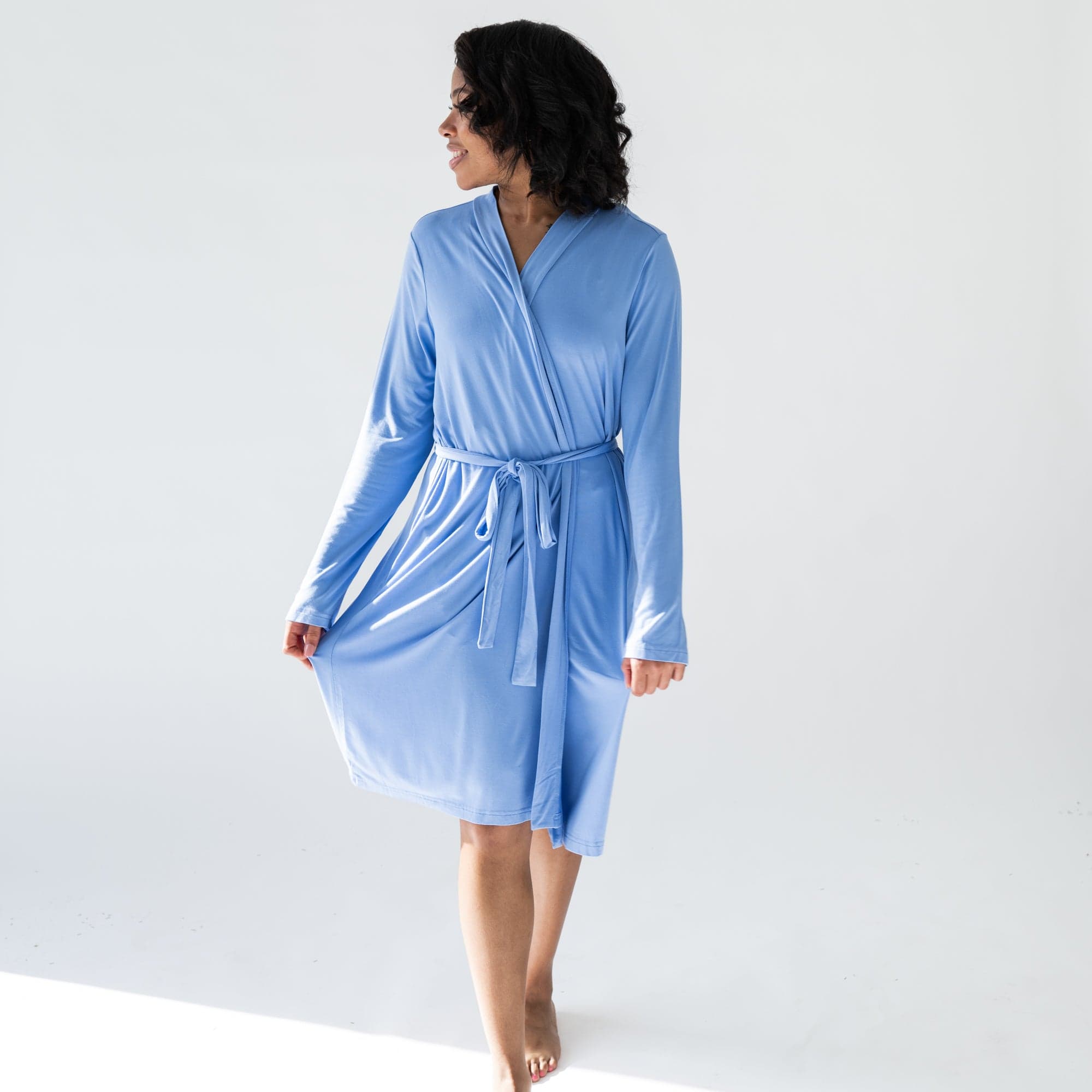 Kyte BABY Women's Lounge Robe Women’s Lounge Robe in Periwinkle