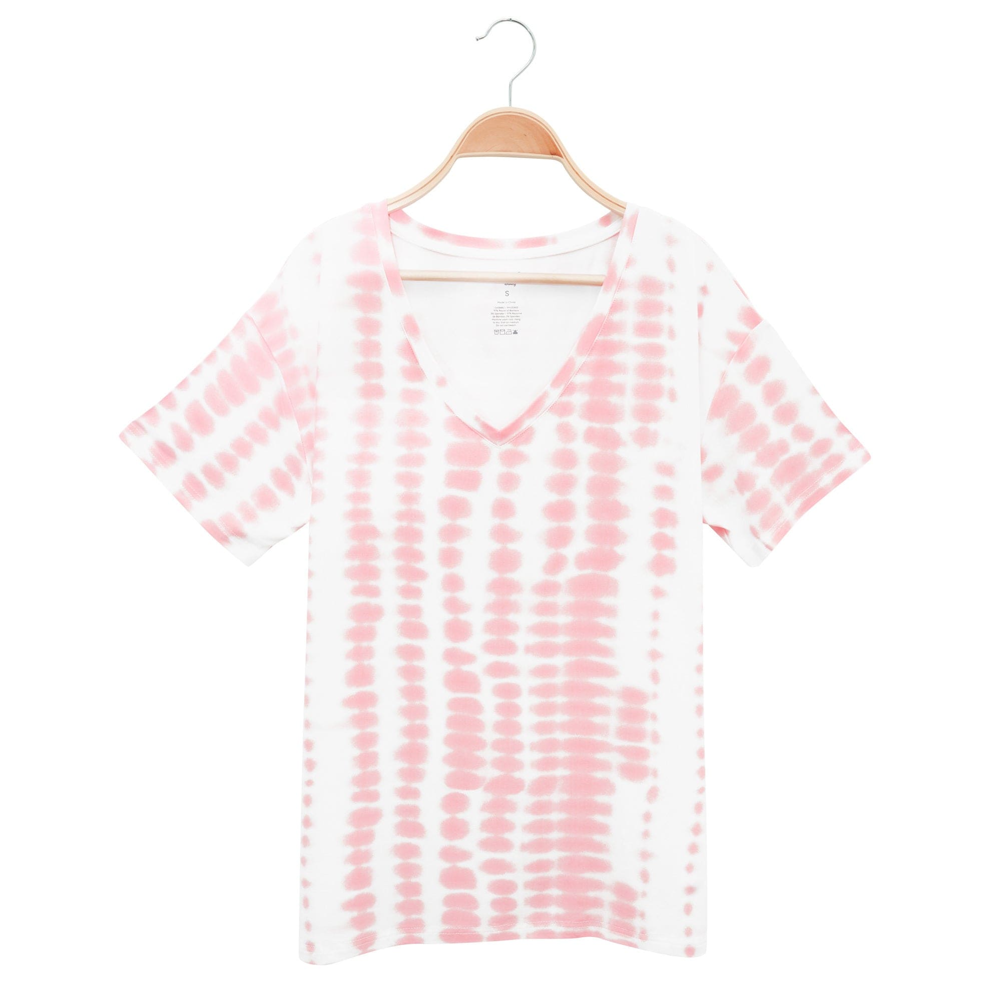 Kyte BABY Women's V-Neck Women’s Relaxed Fit V-Neck in Crepe Rip Tide