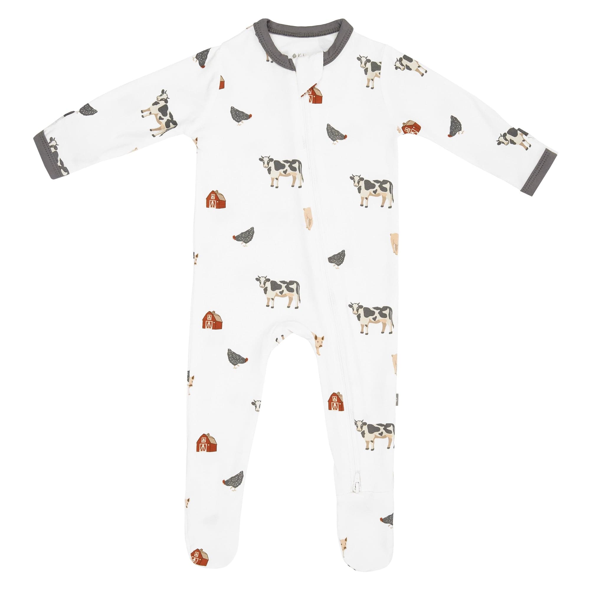 Kyte BABY Zippered Footies Zippered Footie in Farm