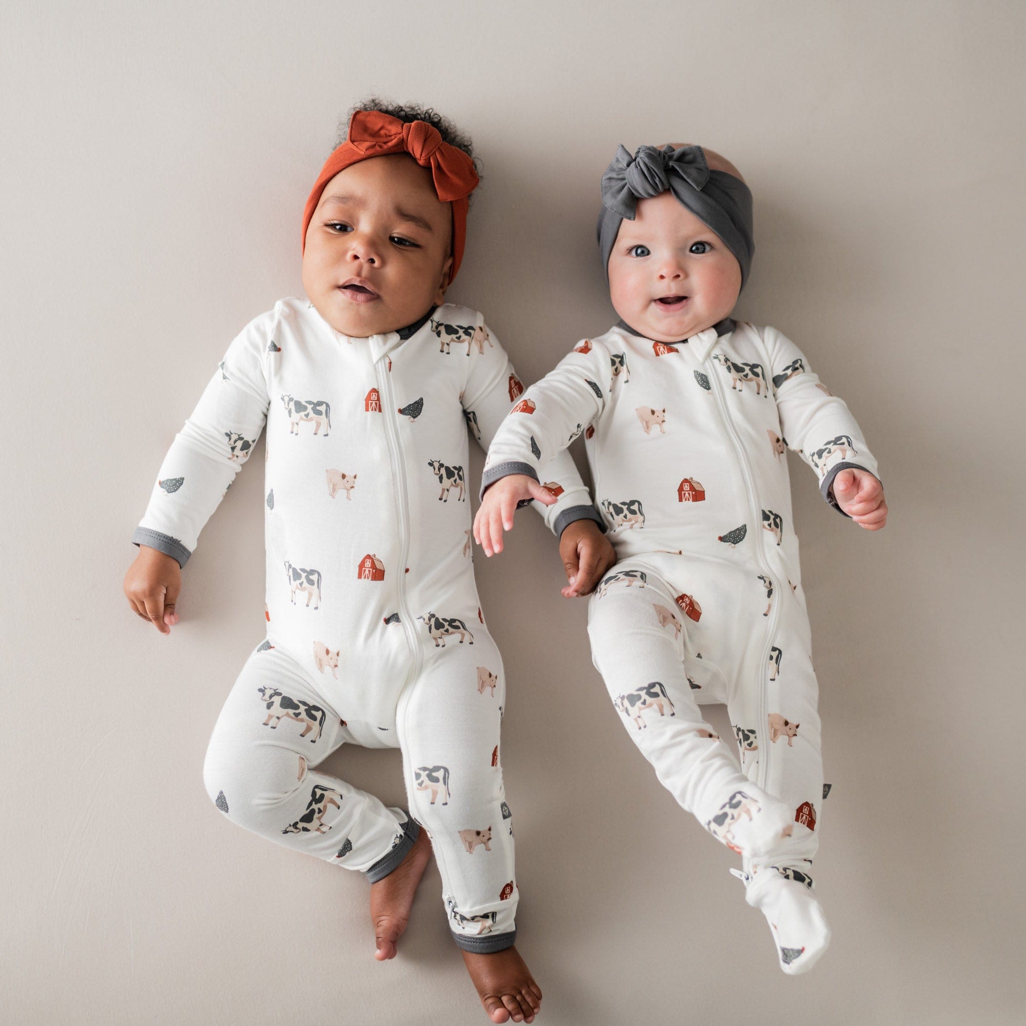 Kyte BABY Zippered Footies Zippered Footie in Farm