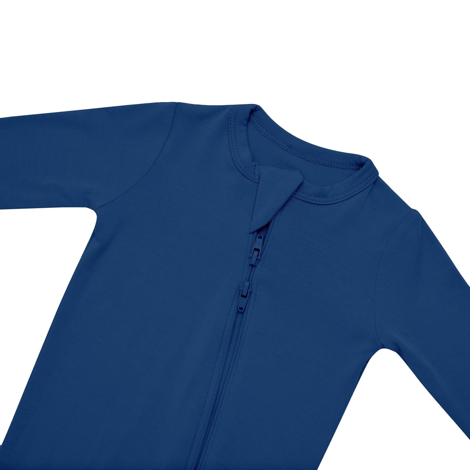 Double zipper on the Zippered Footie in Tahoe