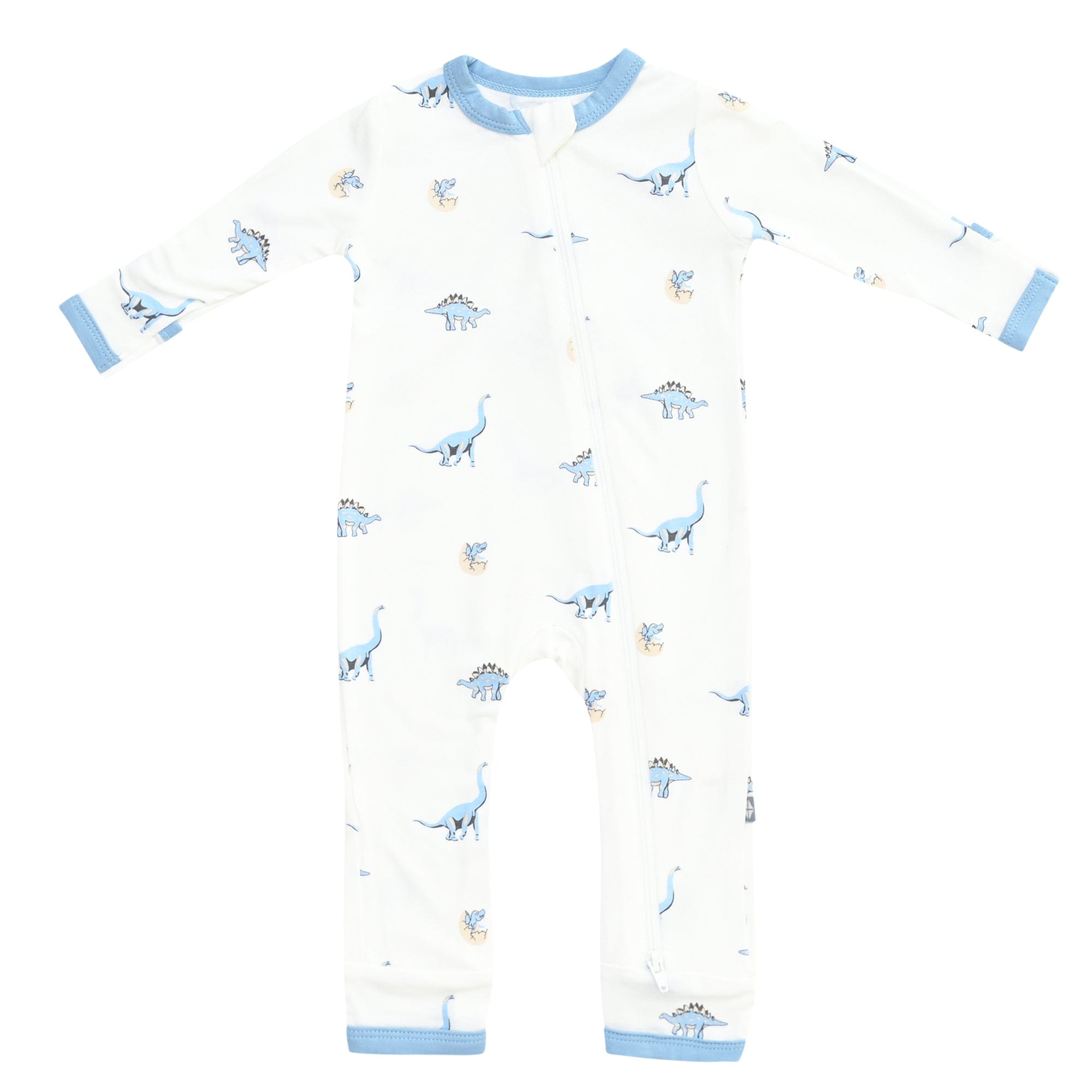 Kyte Baby Zippered Romper in Jurassic dinosaur print