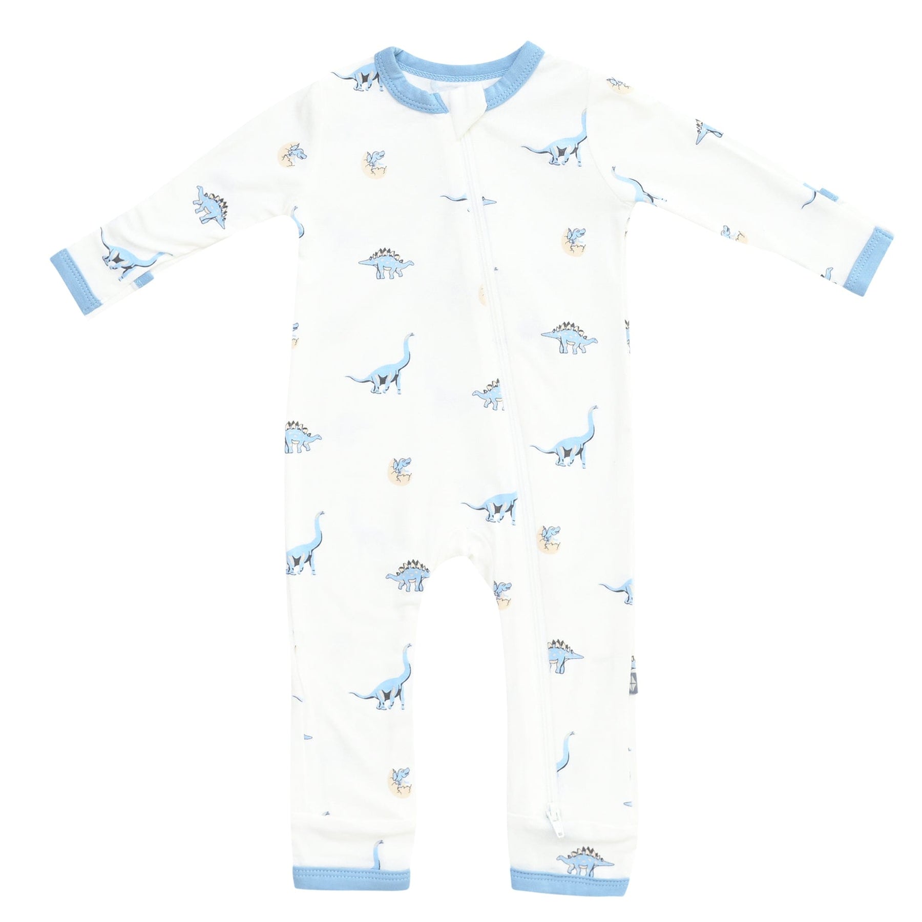 Kyte BABY Zippered Rompers Printed Zippered Romper in Jurassic