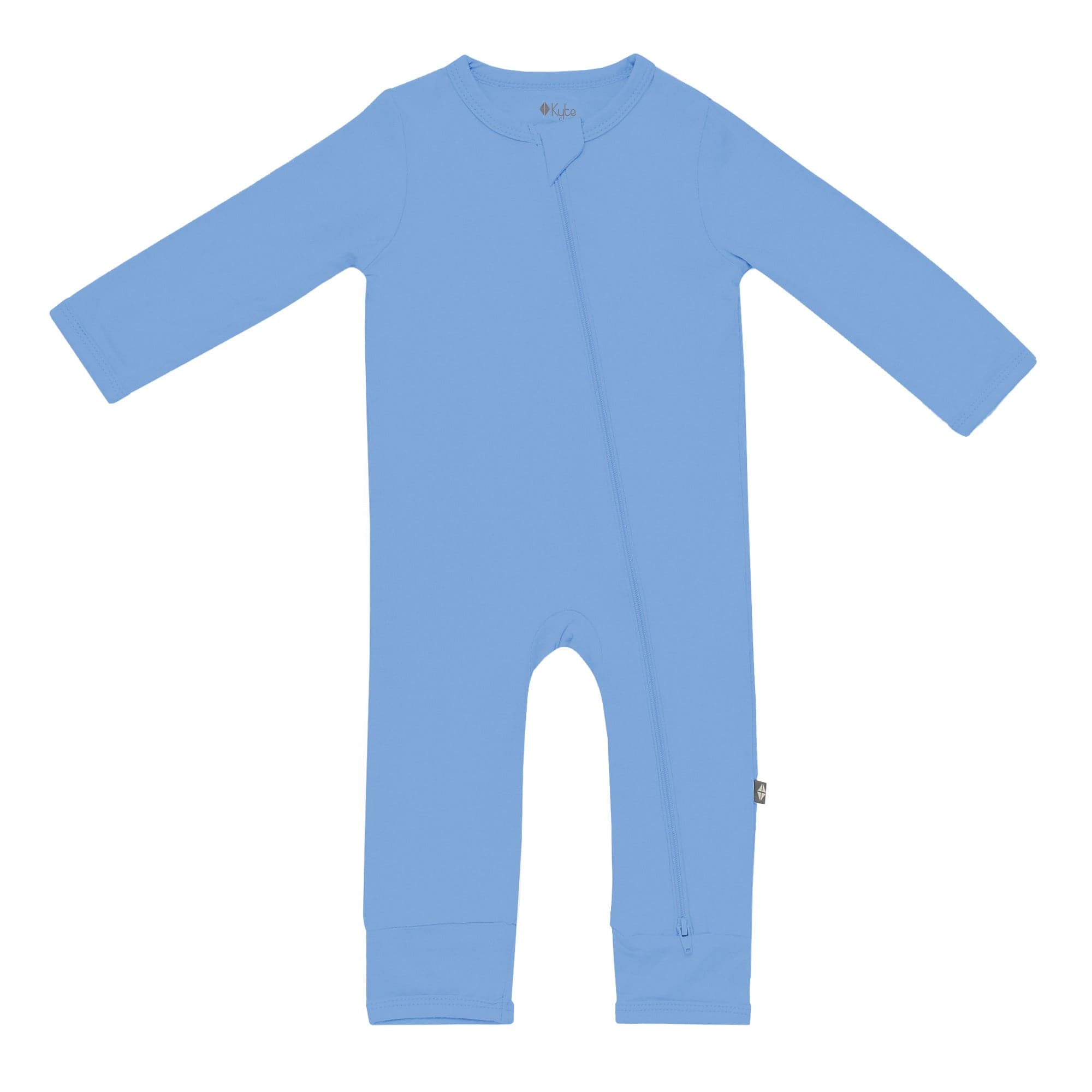 Kyte Baby Zippered Romper in Periwinkle