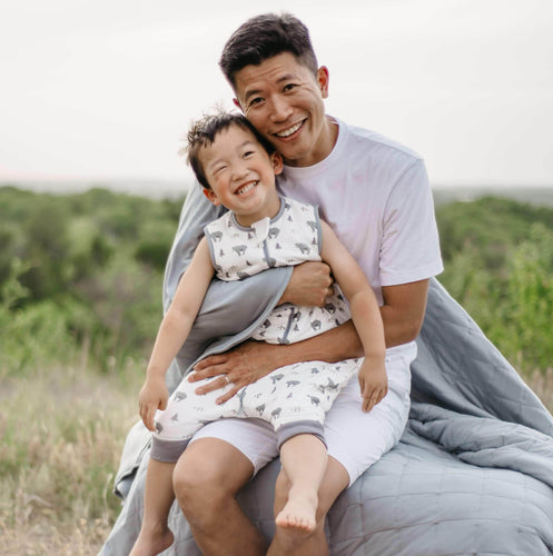 earth day, all natural, dad and son outdoors