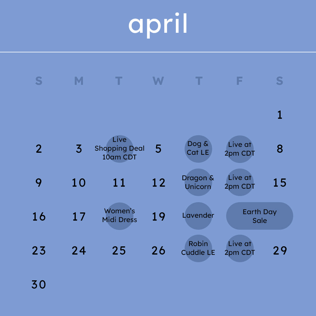 Kyte Baby April Calendar