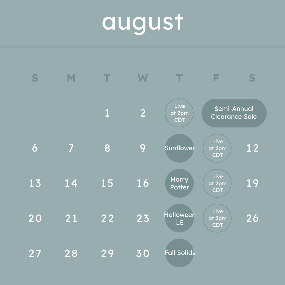 August Launch Calendar Overview