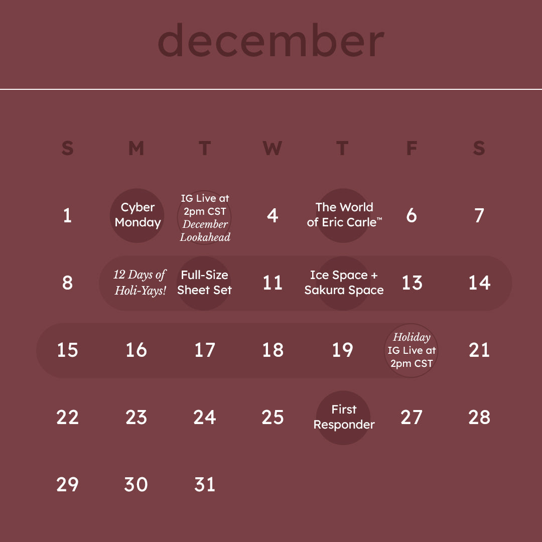 December 2024 Launch Calendar Overview