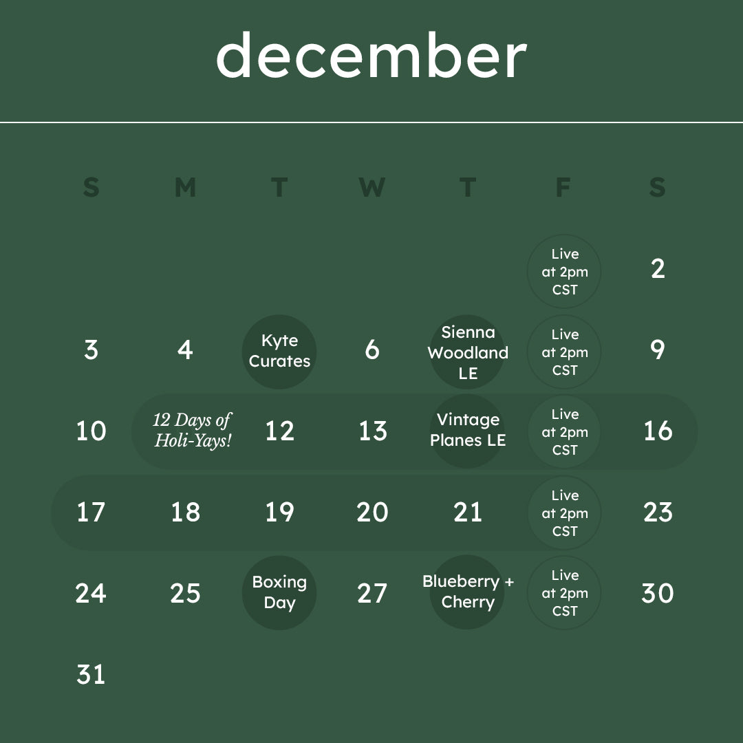 December Launch Calendar Overview
