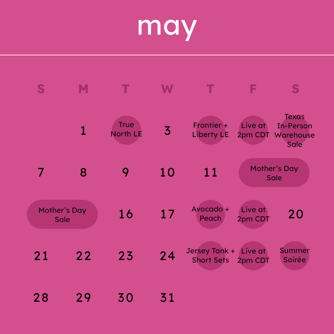 May Launch Calendar Overview
