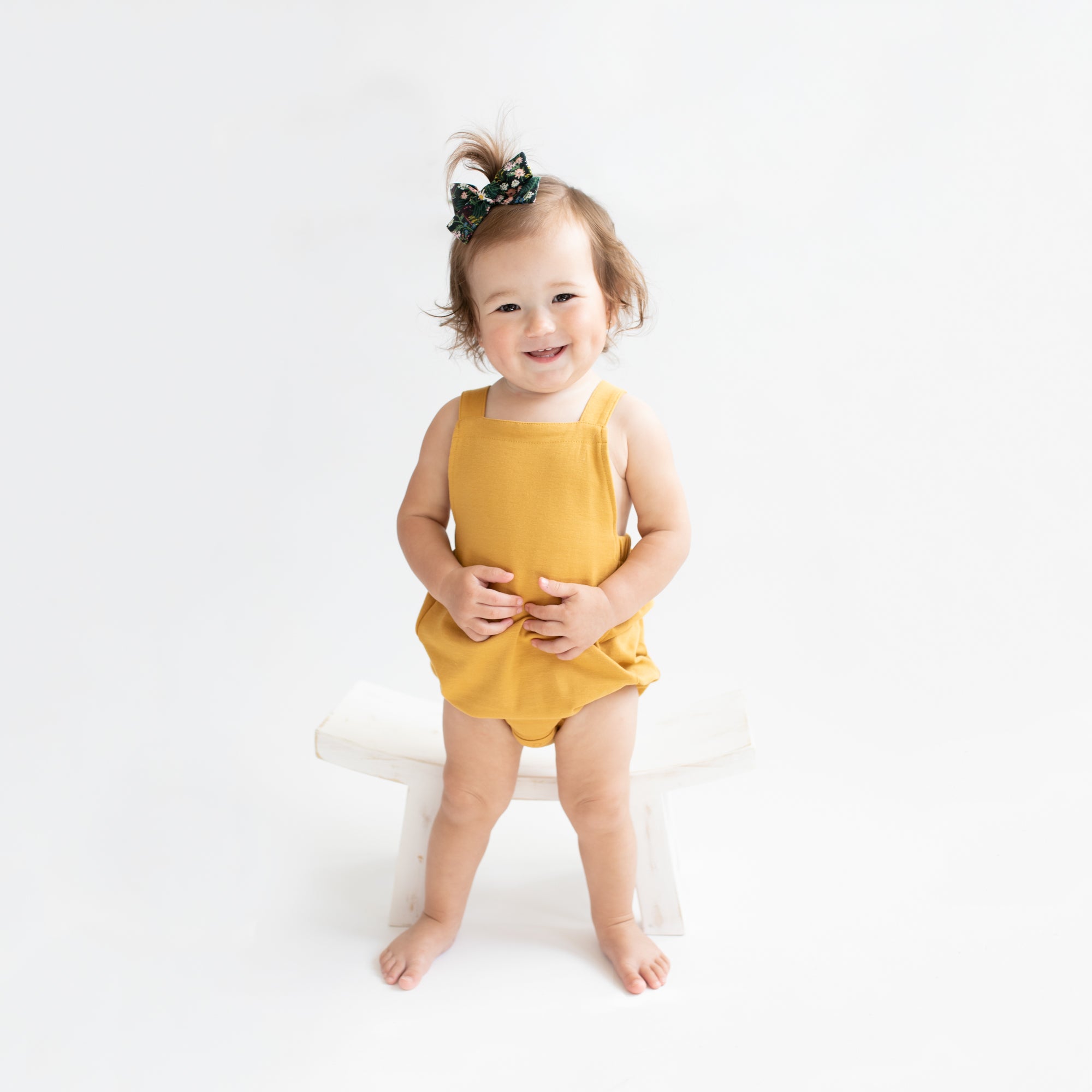 Bubble Romper in Marigold