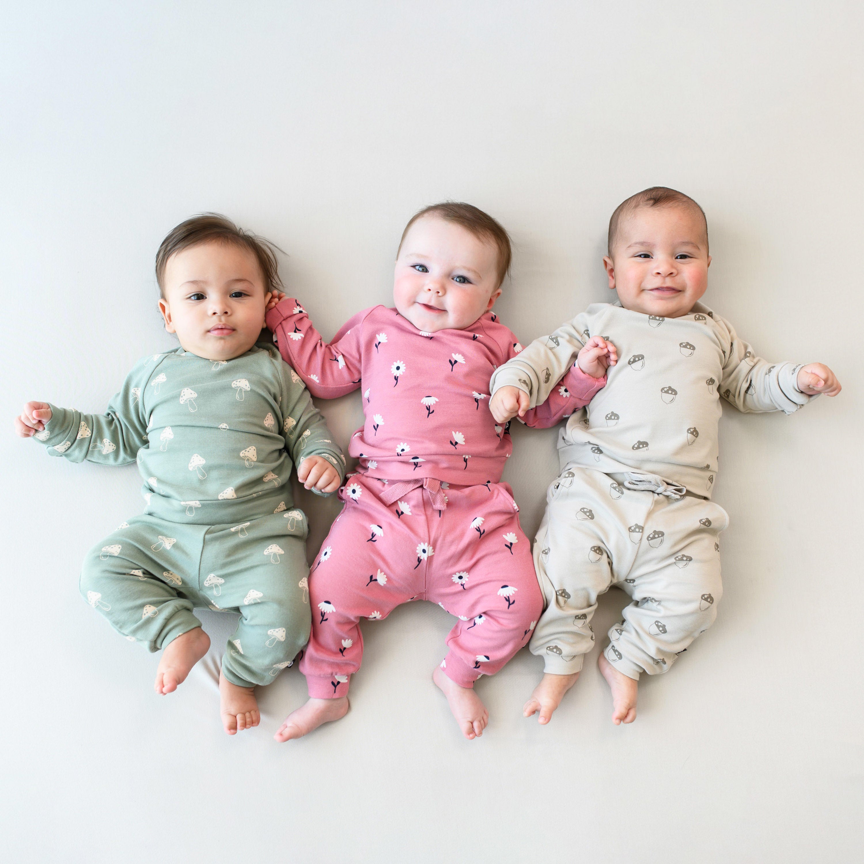 Acorn, Daisy, Mushroom + Pumpkin