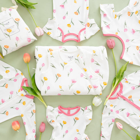 floral pajamas from kyte baby