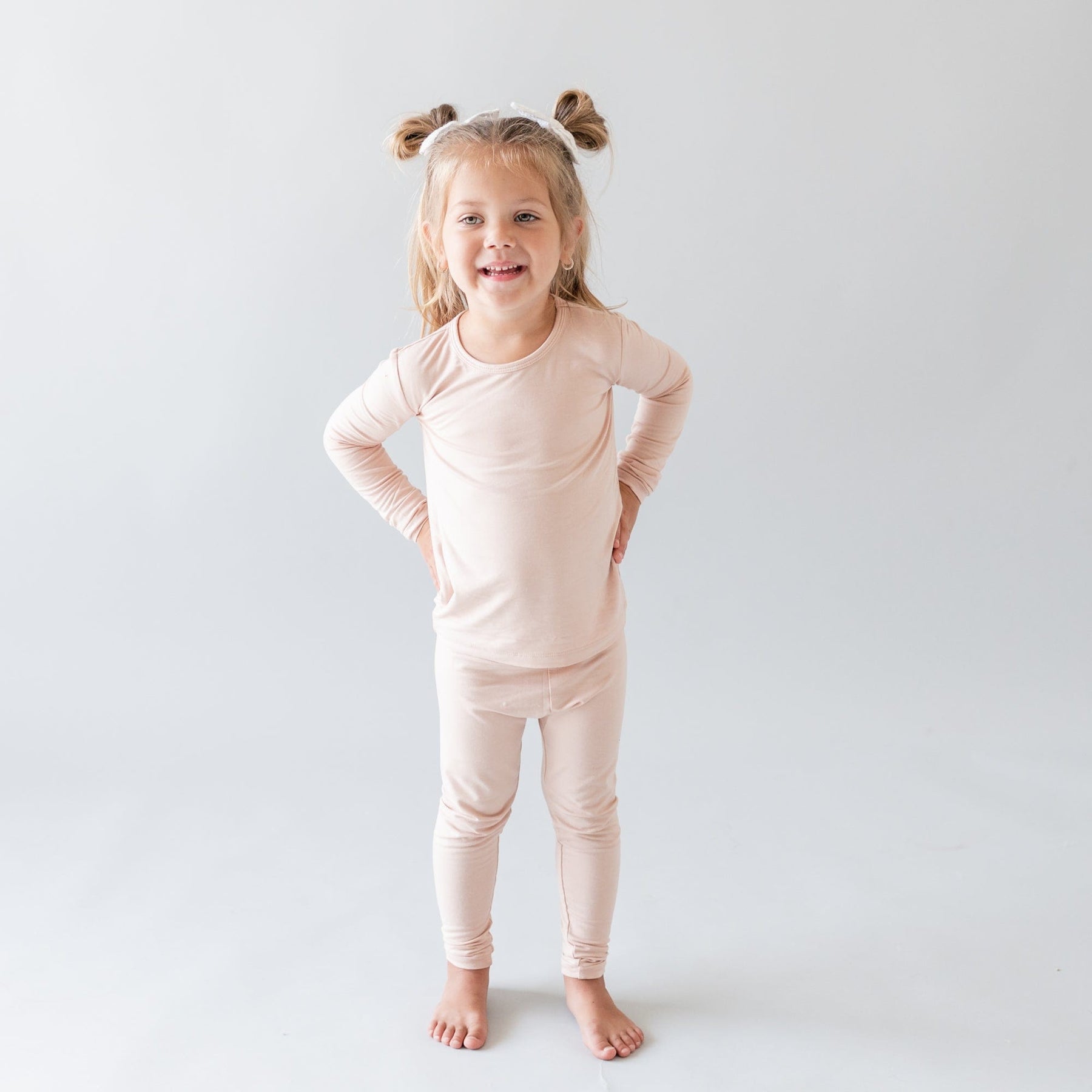 toddler modeling porcelain long sleeve toddler pajamas 